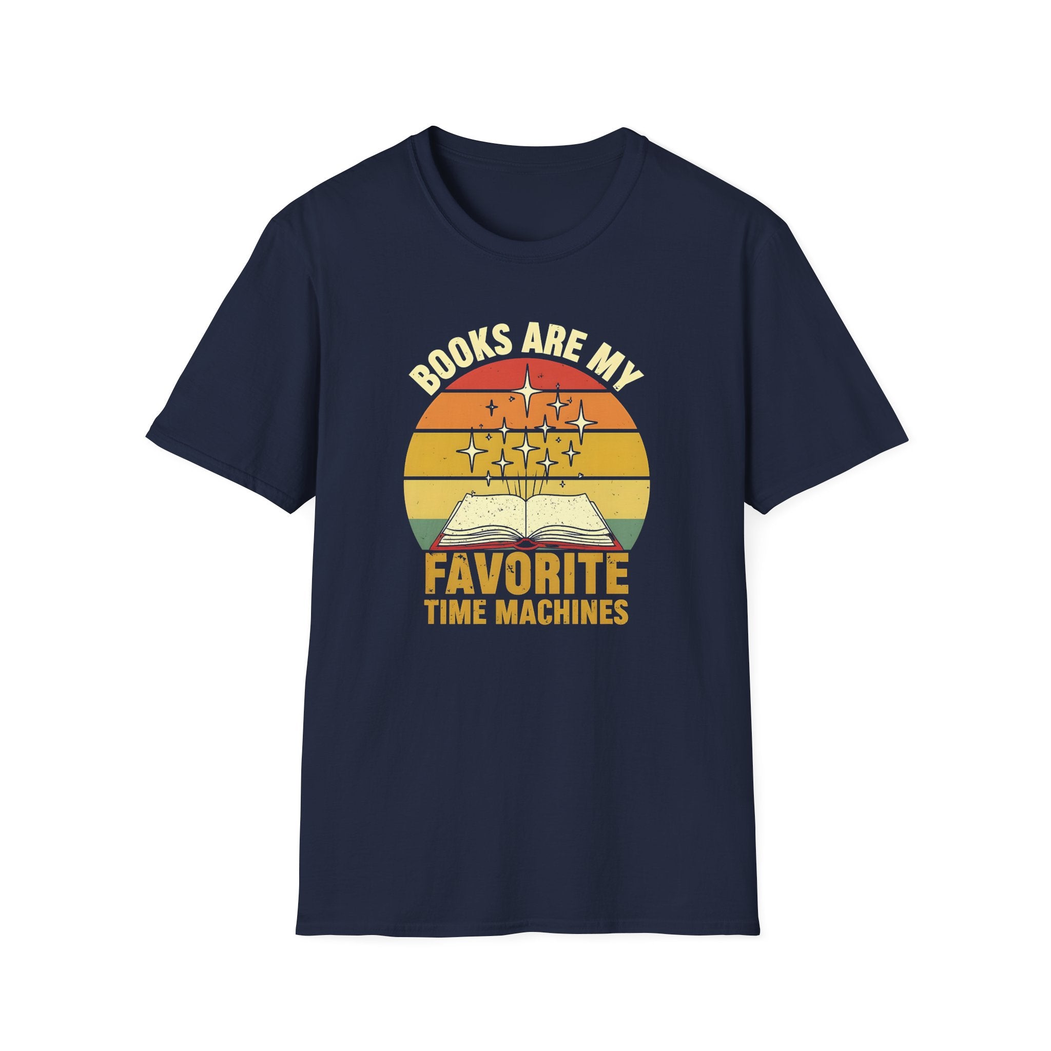 Books Are My Favorite Time Machines Unisex Softstyle T-Shirt