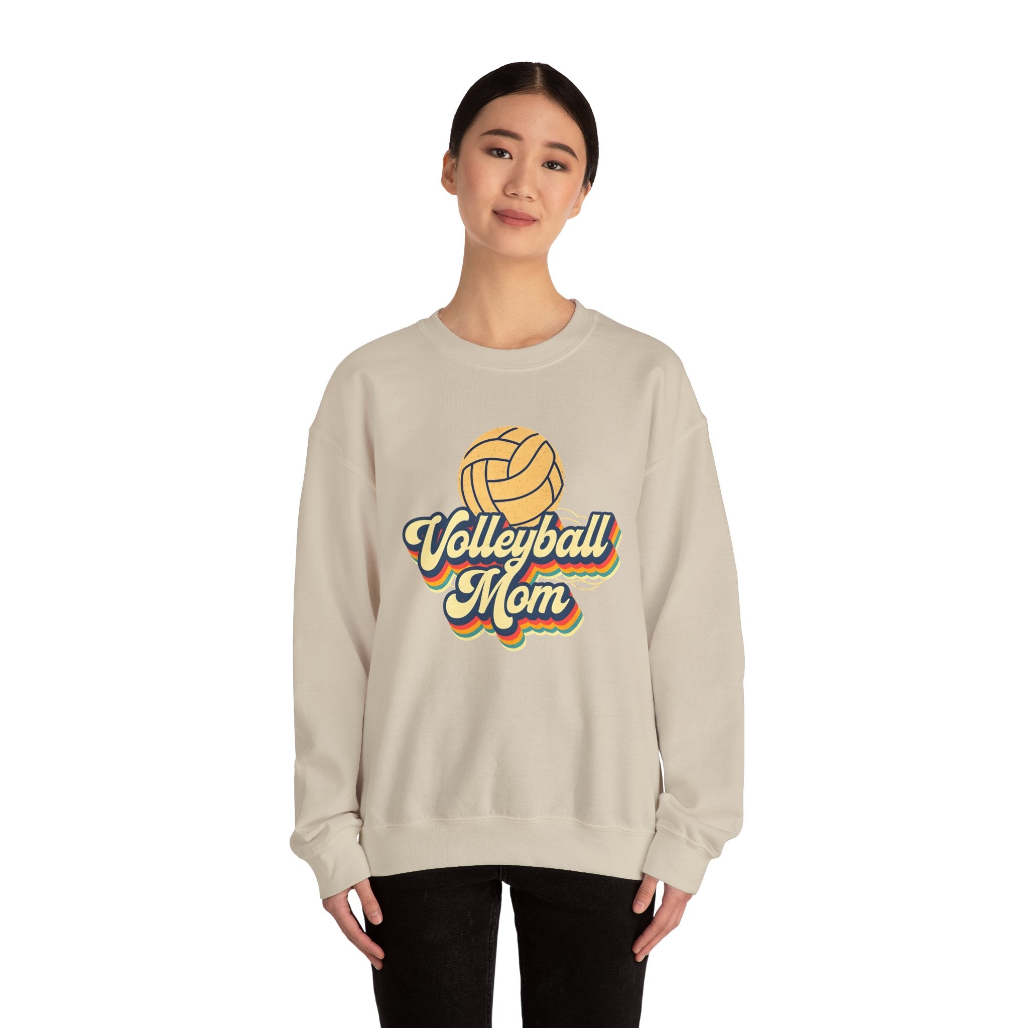 Volleyball Mom Sweatshirt - Cozy Crewneck for Sports Lovers, Gift for Volleyball Moms, Comfortable Athletic Apparel, Perfect for Game [...]