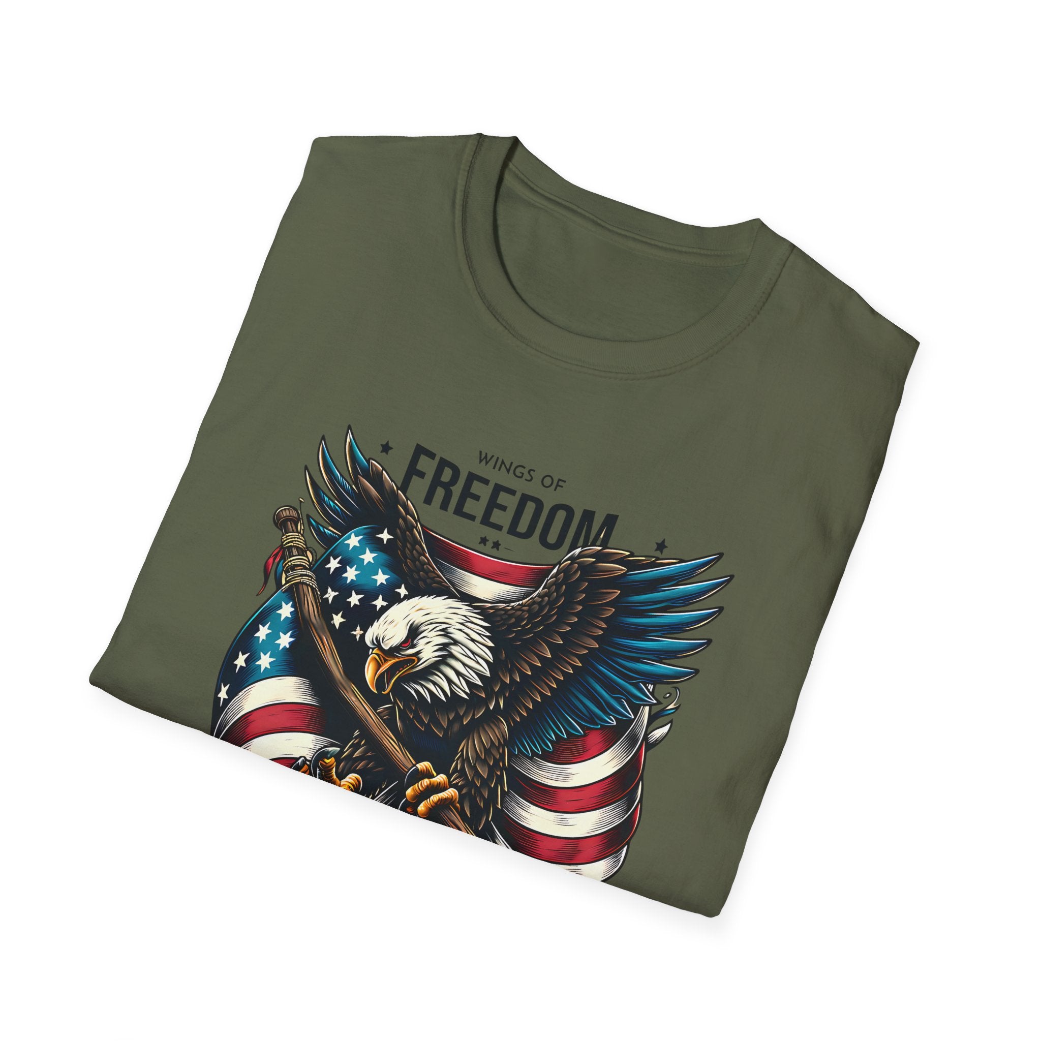 Freedom Eagle T-Shirt — American Flag USA Patriotic Tee (America)