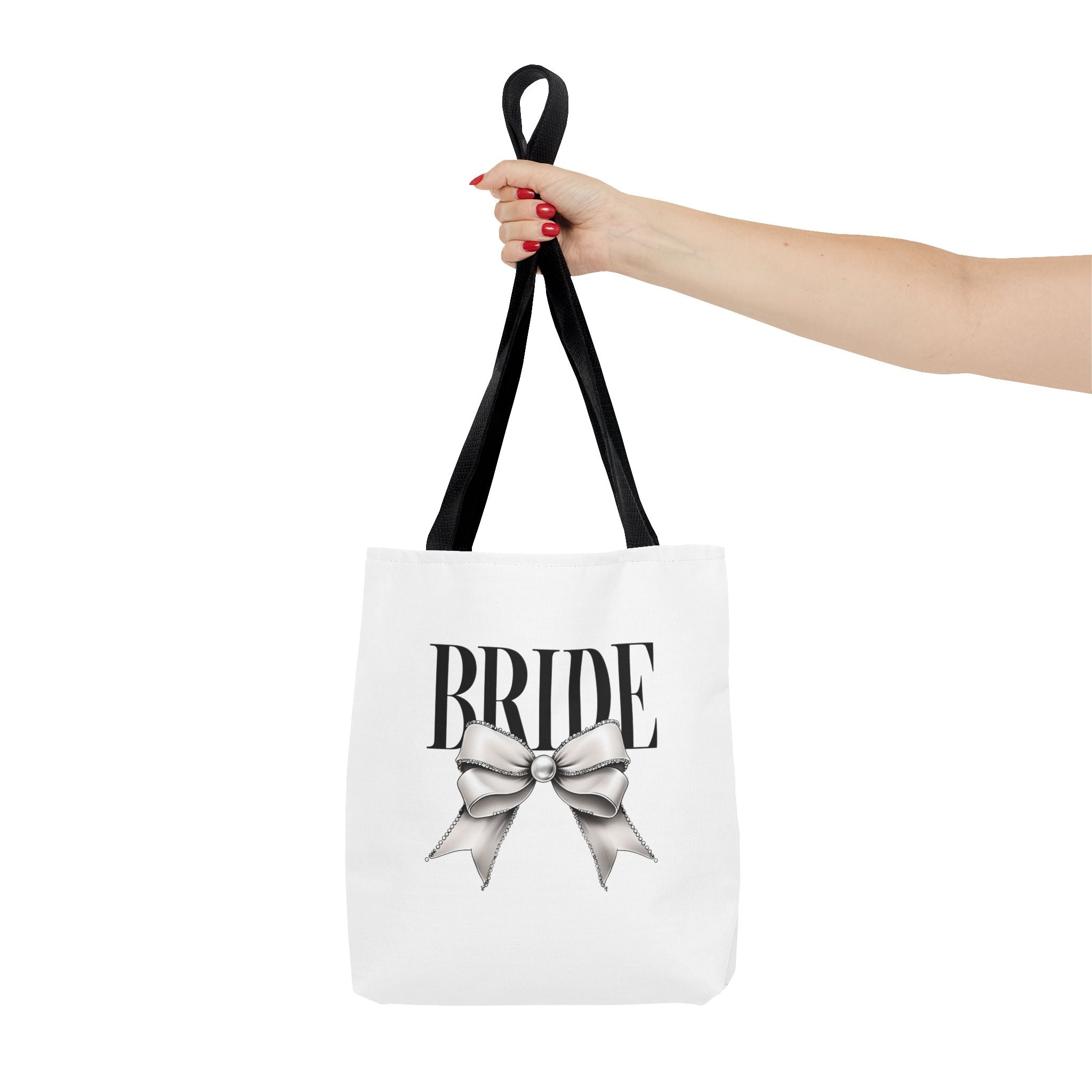 Elegant Bride Tote Bag with Bow Design