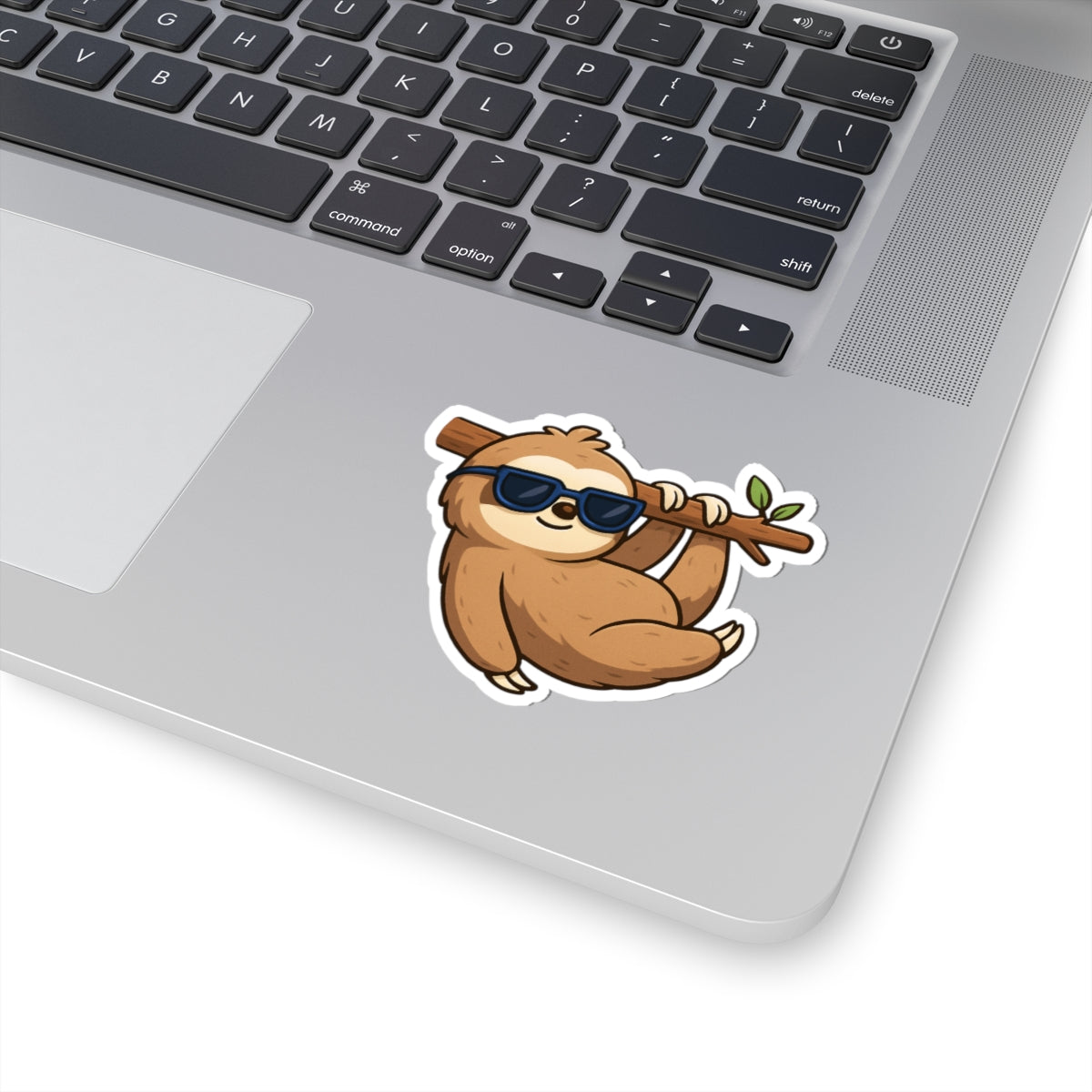 Cool Sloth Kiss-Cut Stickers | Laptop Decor, Wall Art, Gift for Nature Lovers, Fun Accessories, Cute Sloth Design
