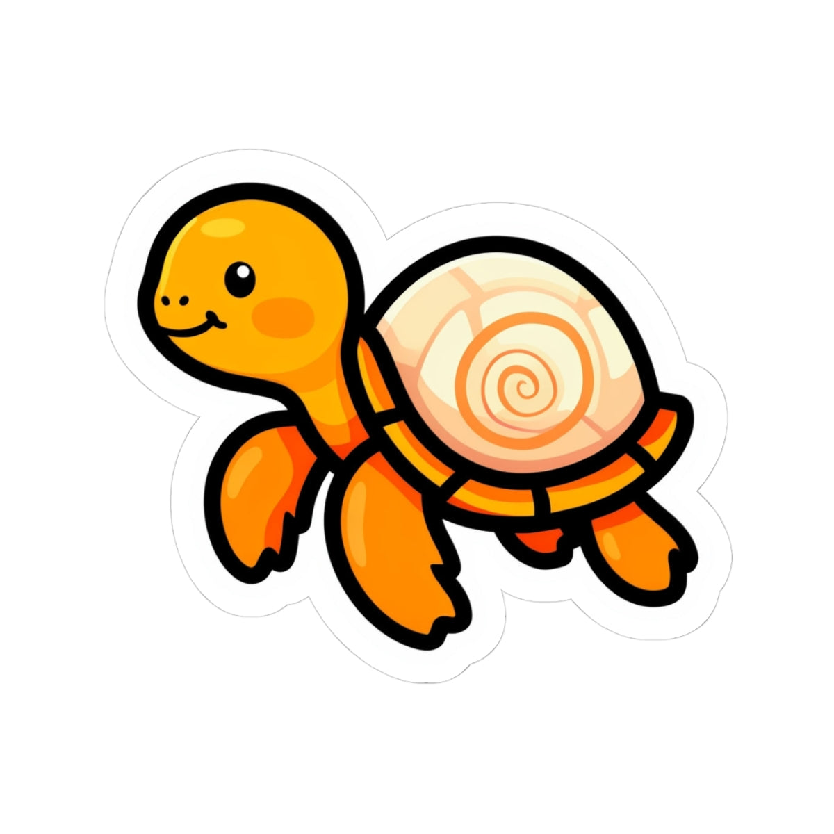Cute Turtle Kiss-Cut Stickers - Perfect for Laptops & Water Bottles