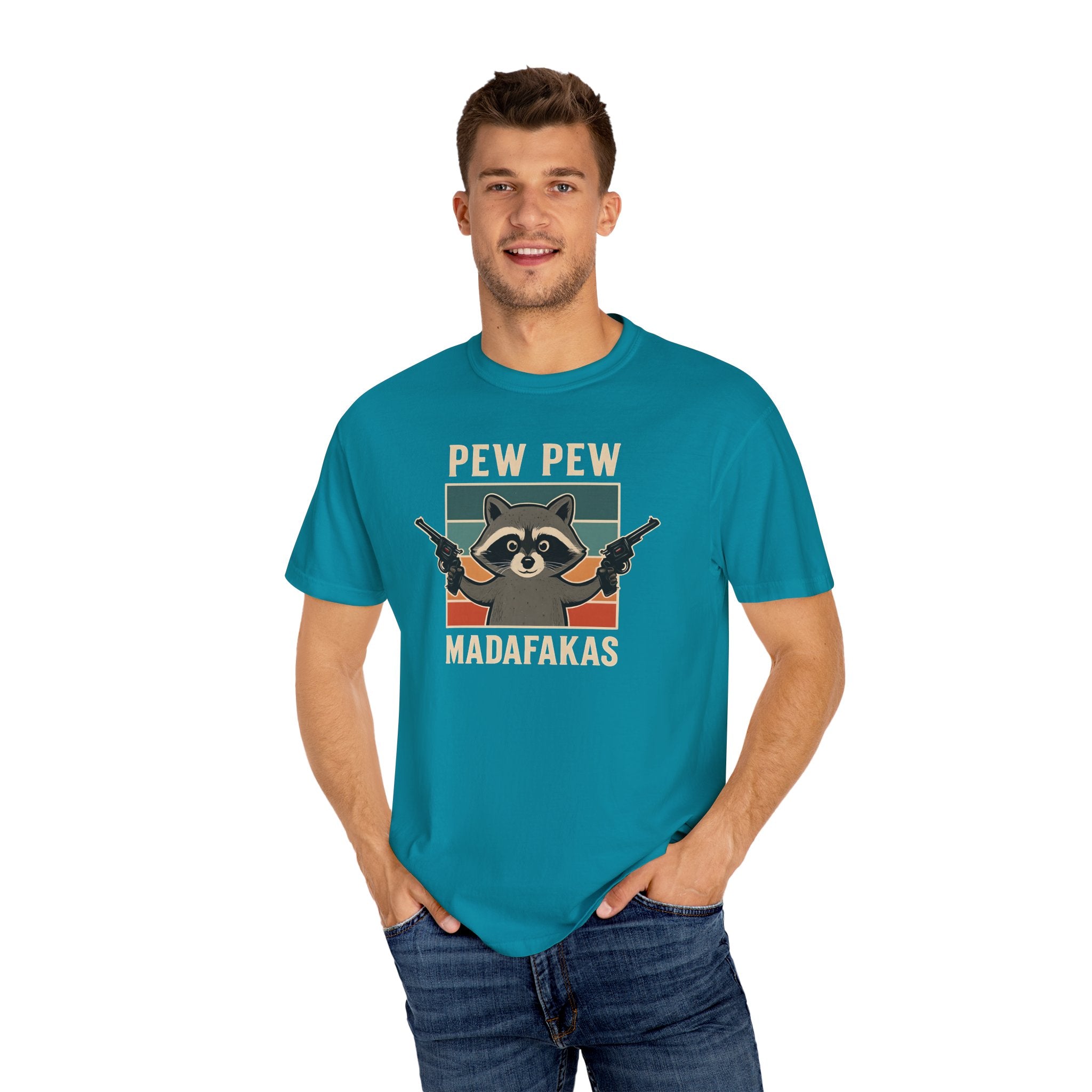 Pew Pew MafaFakas T-Shirt - Fun Unisex Garment-Dyed Tee
