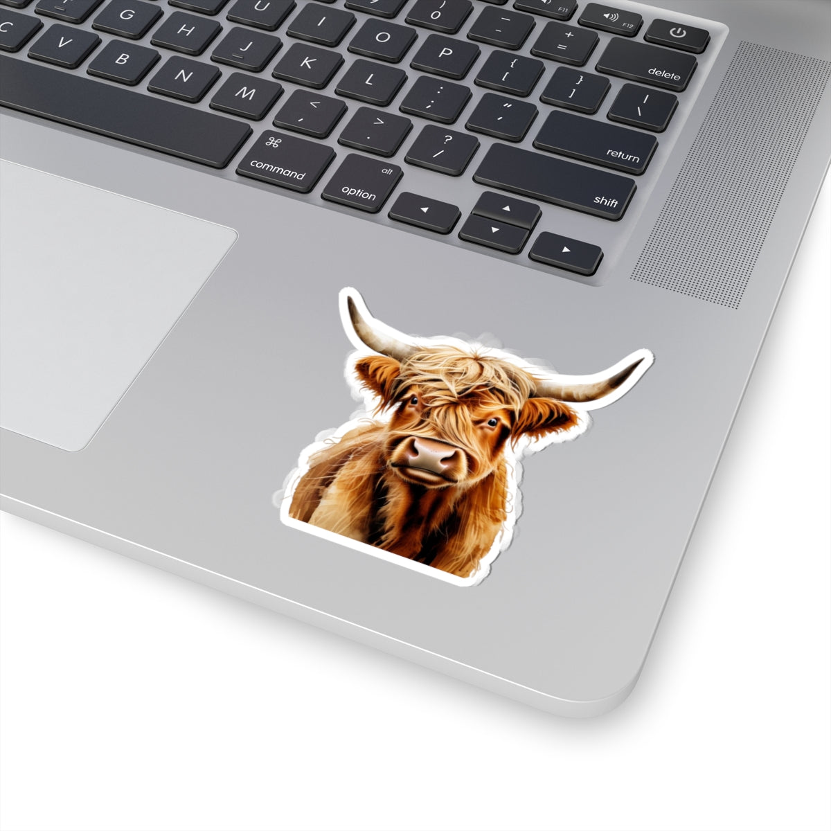 Highland Cow Kiss-Cut Stickers - Fun Farm Animal Decals for Laptop & Decor