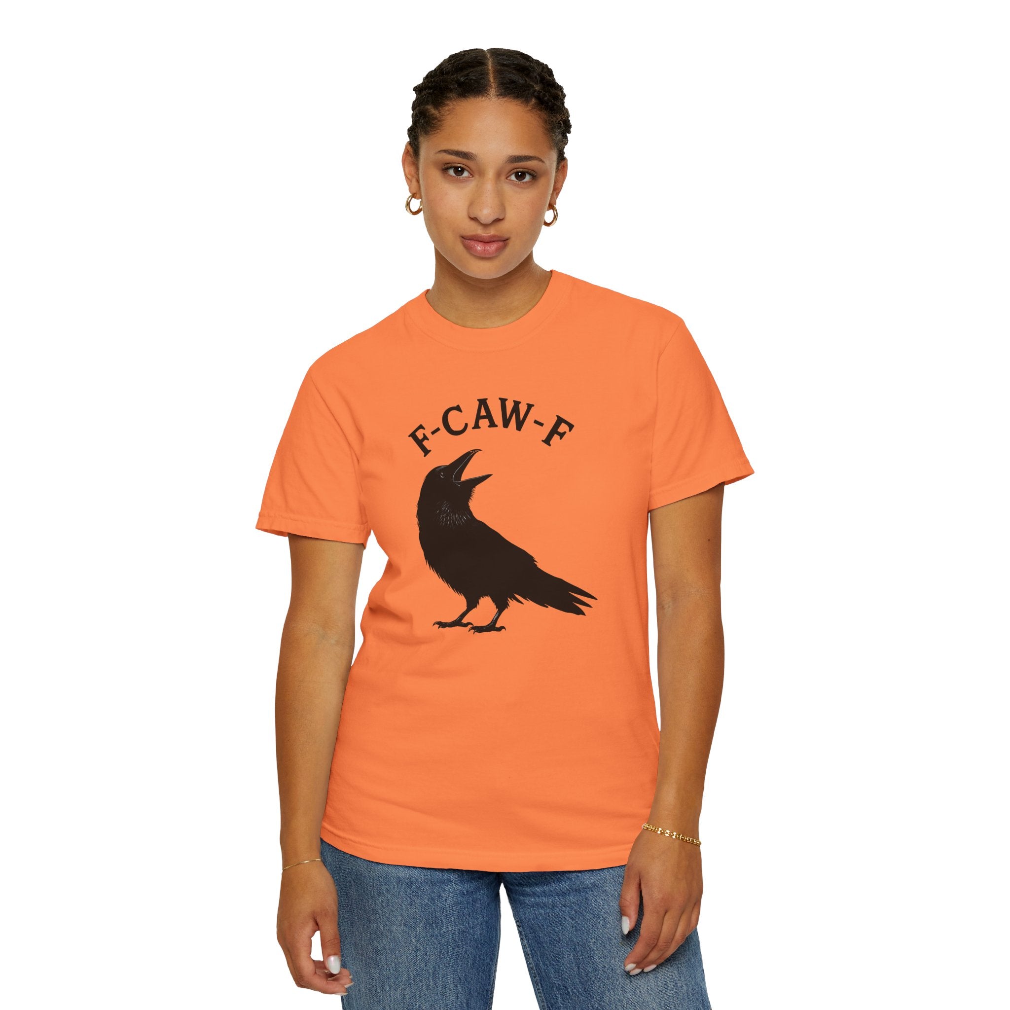 F-Caw-F Unisex Garment-Dyed T-Shirt