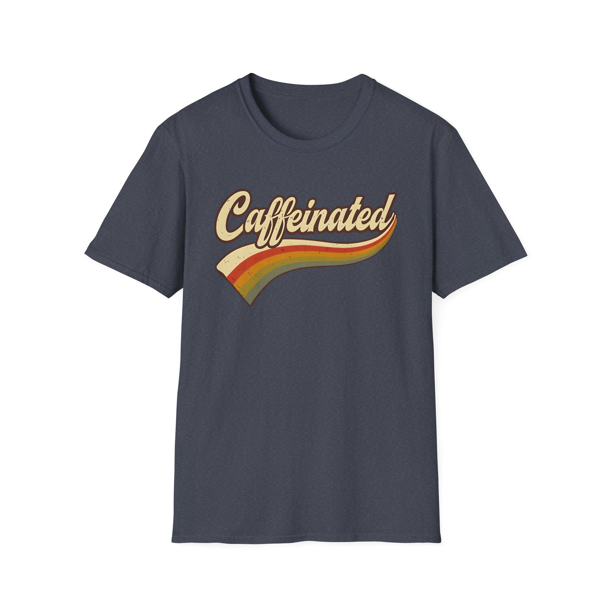 Caffeinated Retro Unisex Softstyle T-Shirt