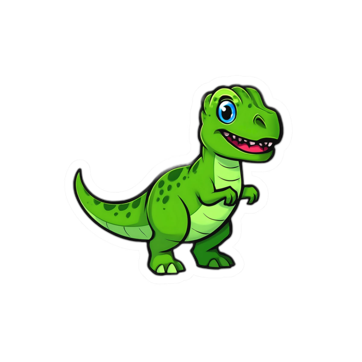 Dinosaur Kiss-Cut Stickers, Cute T-Rex Stickers, Dinosaur Party Favors, Fun Kids Stickers, Laptop Decals, Eco-Friendly Stickers