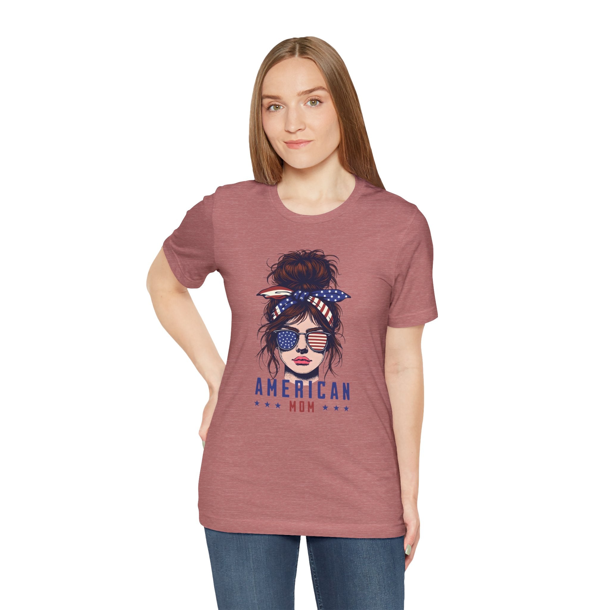 American Mom T-Shirt – Patriotic Mom Graphic Tee