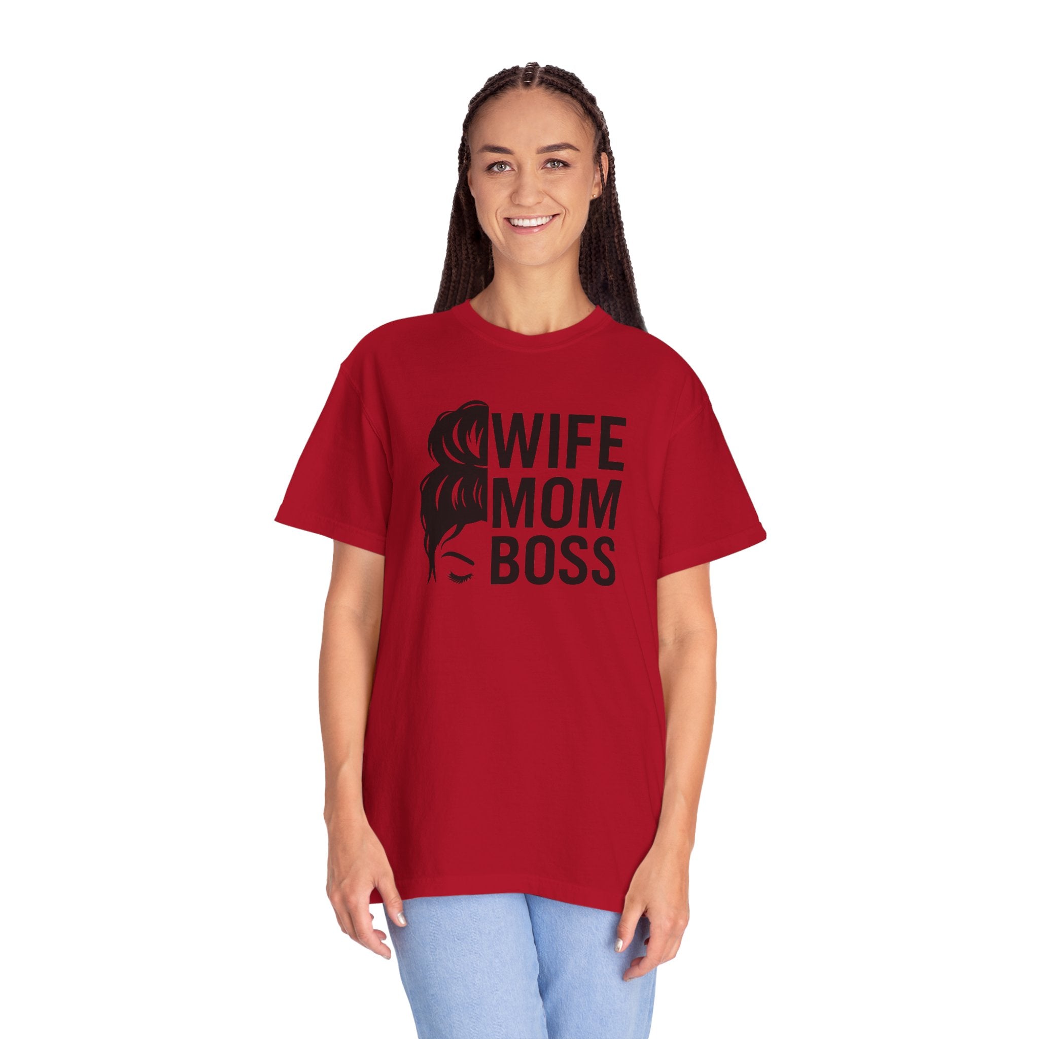 Wife Mom Boss T-Shirt, Unisex Tee for Moms, Gift for New Moms, Casual Outfit, Mother's Day Gift