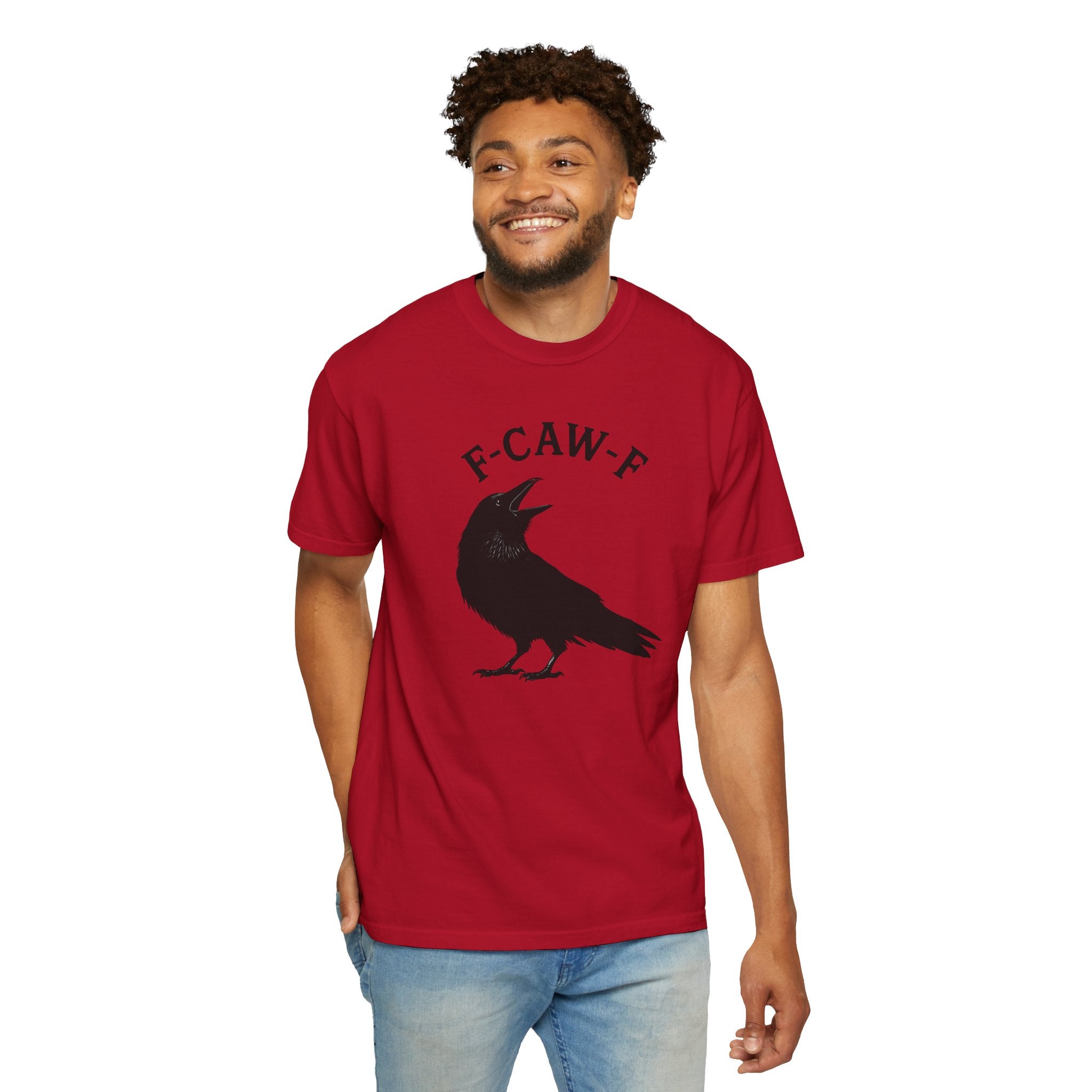 F-Caw-F Unisex Garment-Dyed T-Shirt