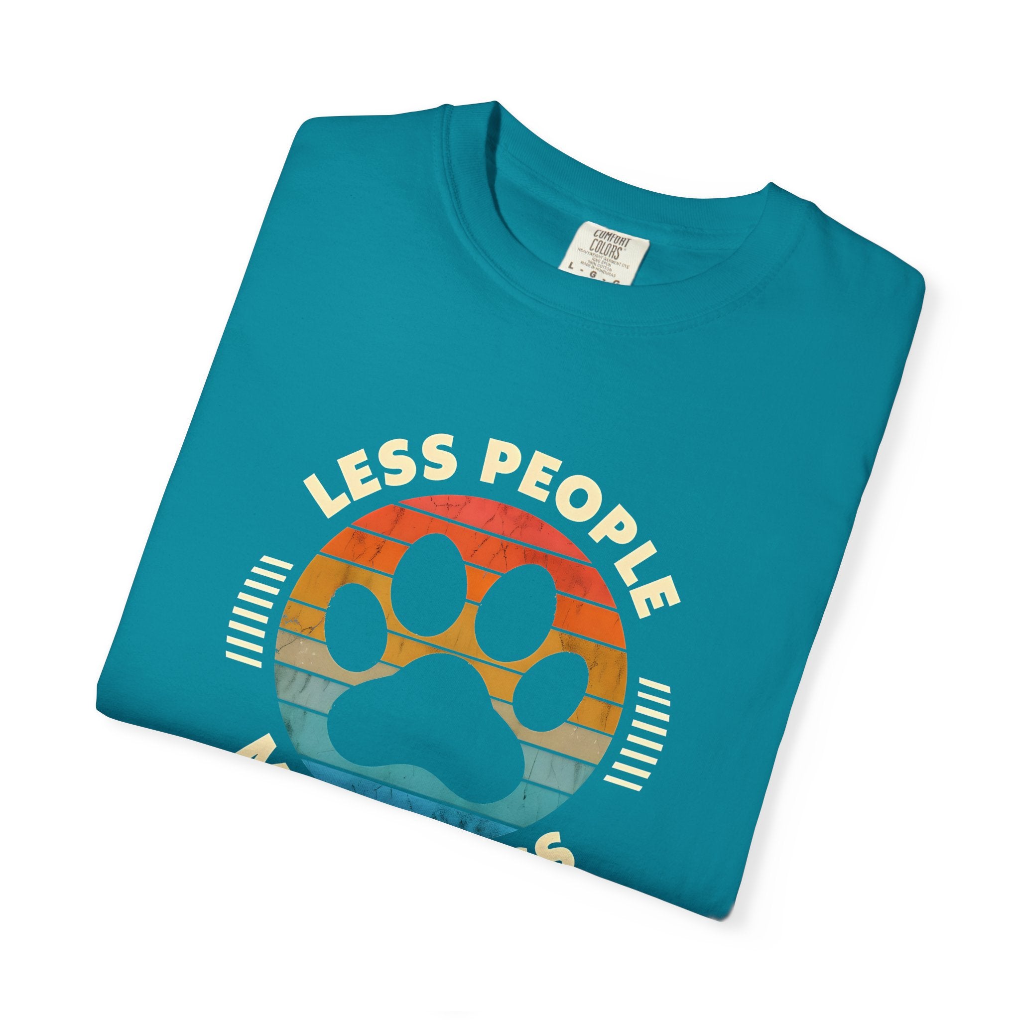 Unisex Dog Lover T-Shirt, Less People More Dogs Graphic Tee, Comfortable Casual Wear, Pet Lover Gift, Animal Rescue Fundraising