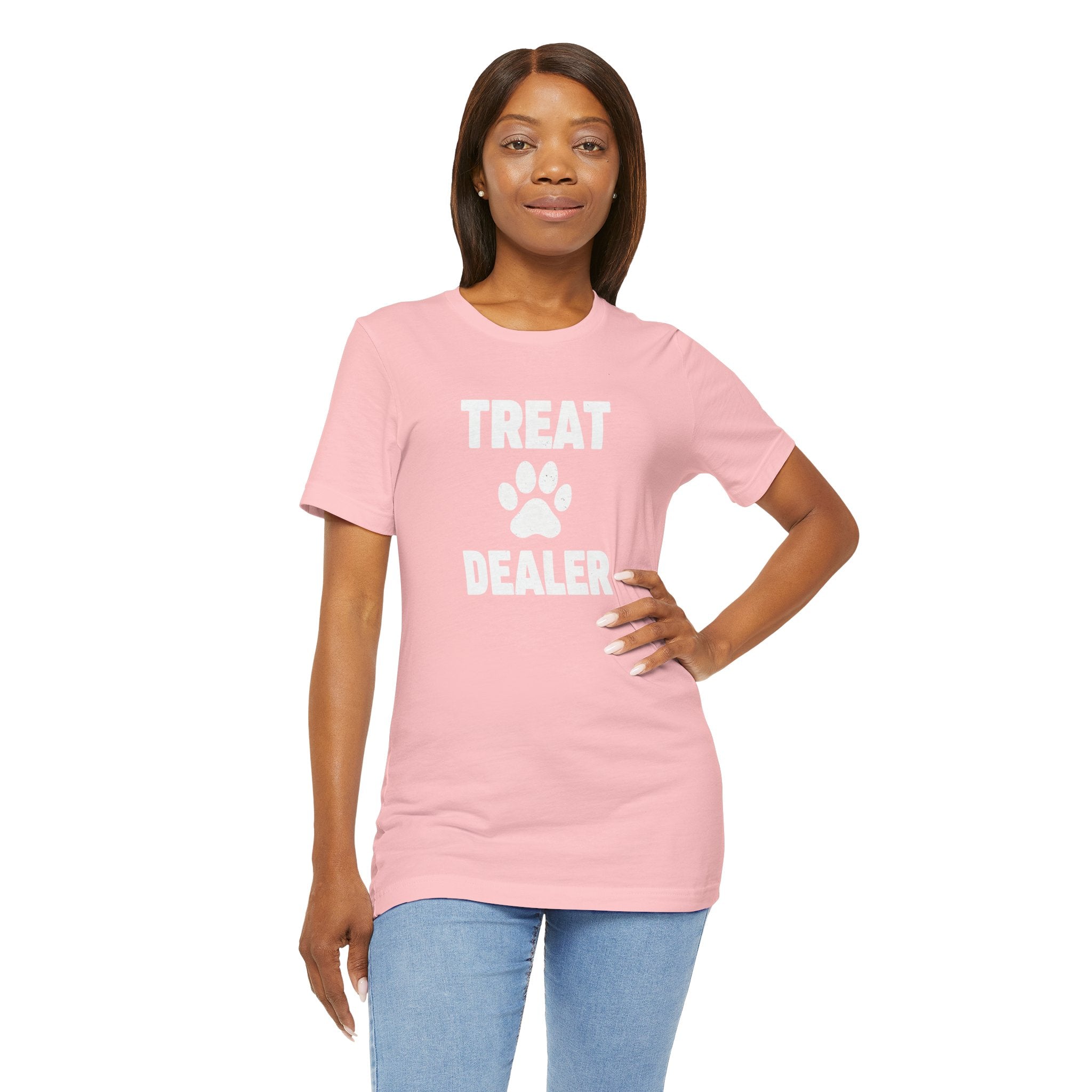 Treat Dealer T-Shirt — Funny Paw Print Tee for Dog Lovers