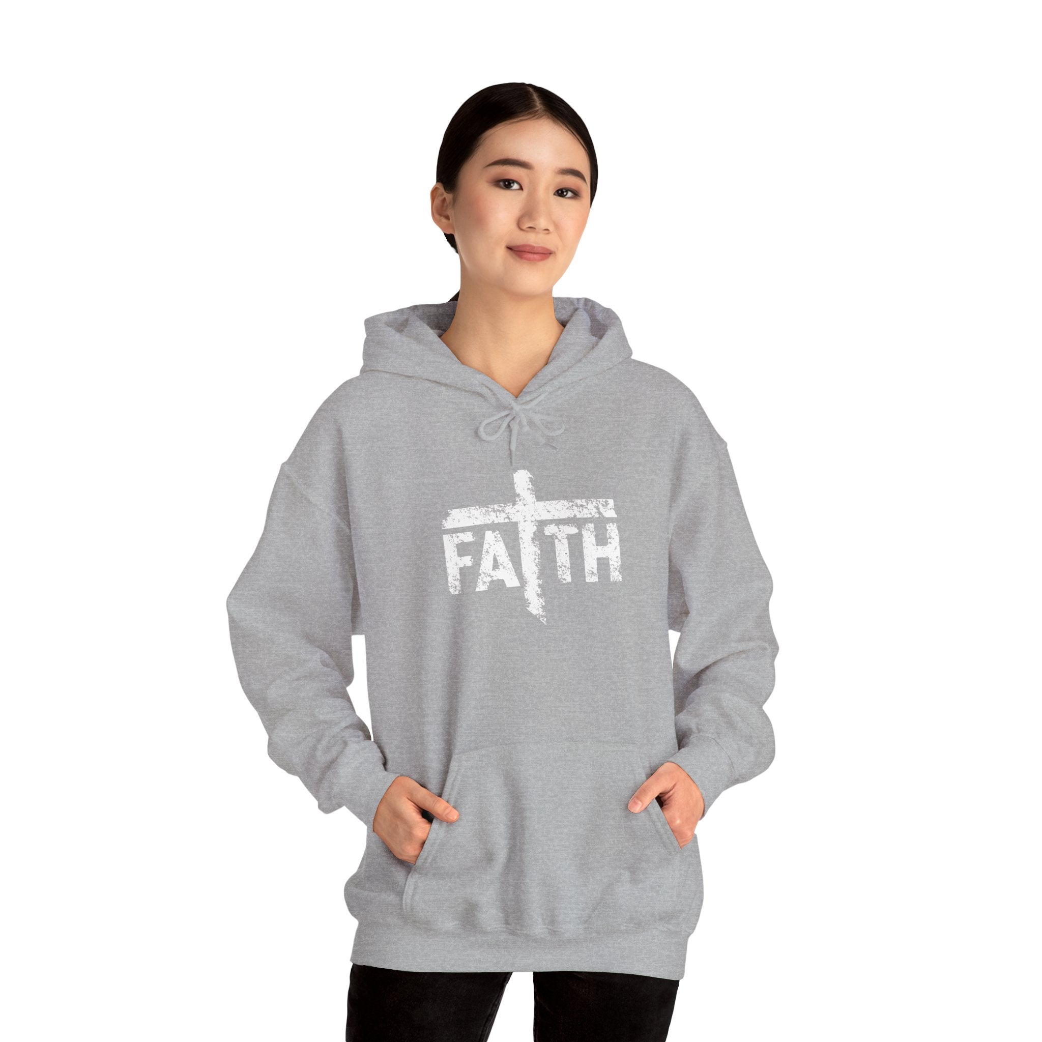 Faith Hoodie, Inspirational Sweatshirt for Men and Women, Cozy Pullover for Church, Gifts for Believers, Religious Apparel