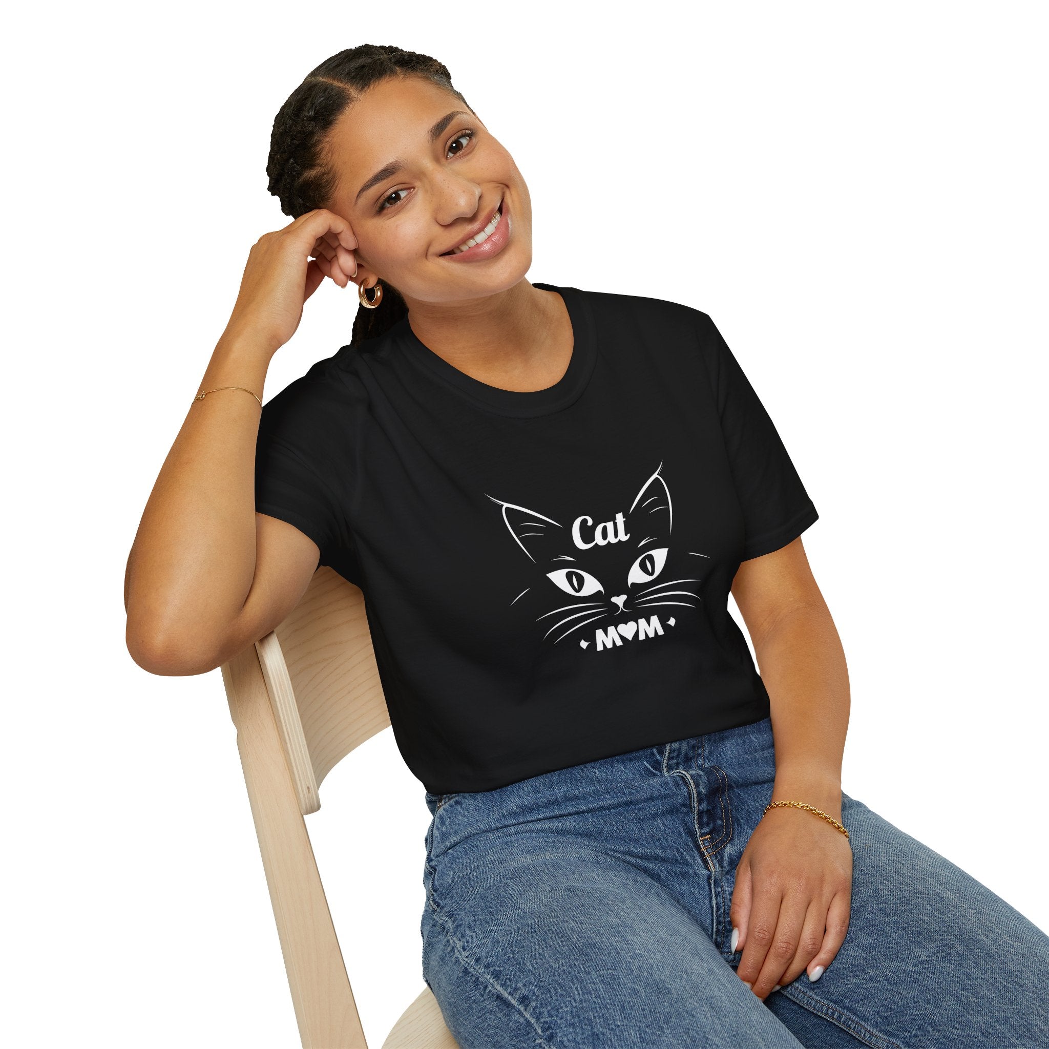 Cat Mom T-Shirt, Cute Cat Lover Tee, Purr-fect Gift for Cat Owners, Animal Lover Apparel, Pet Mom Shirt