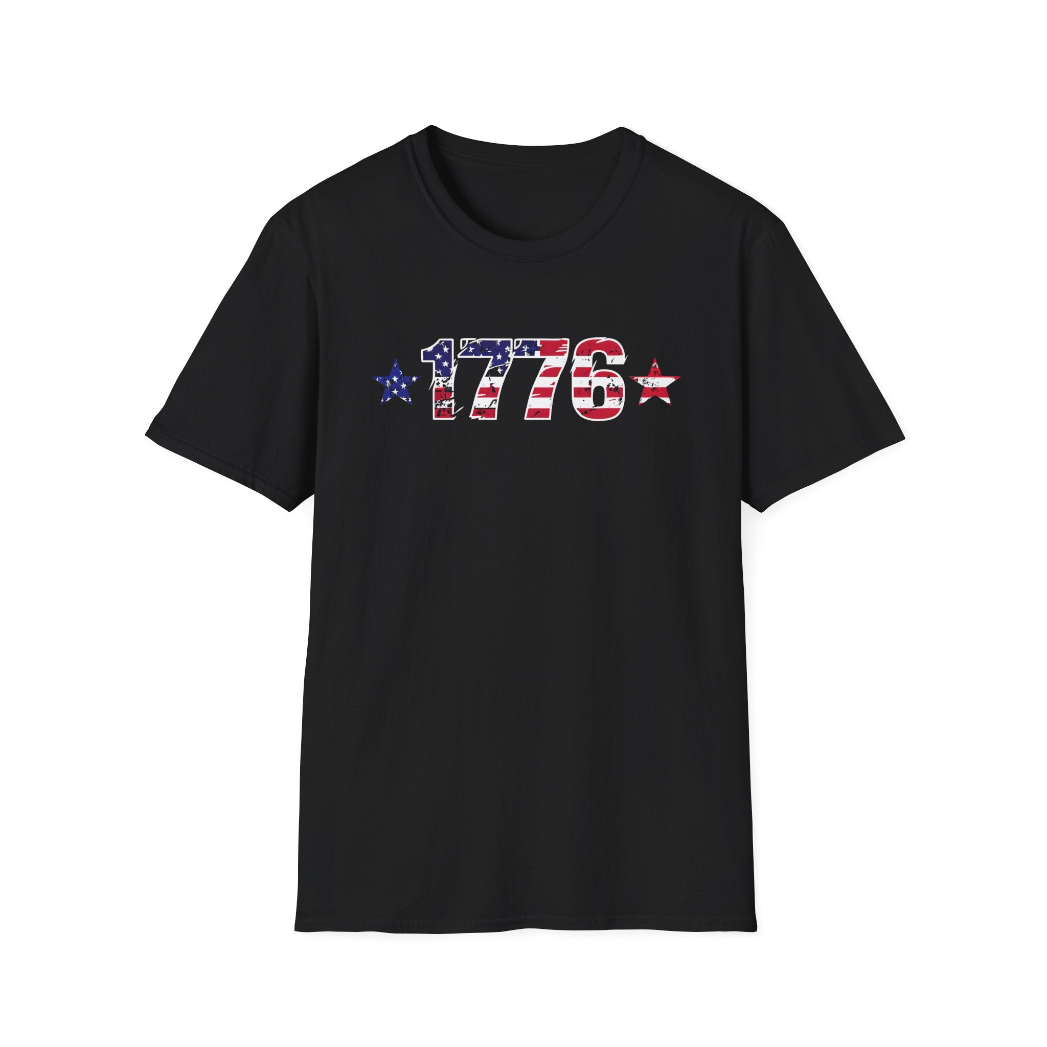 1776 Patriotic T-Shirt — American Flag Vintage Independence Day Tee