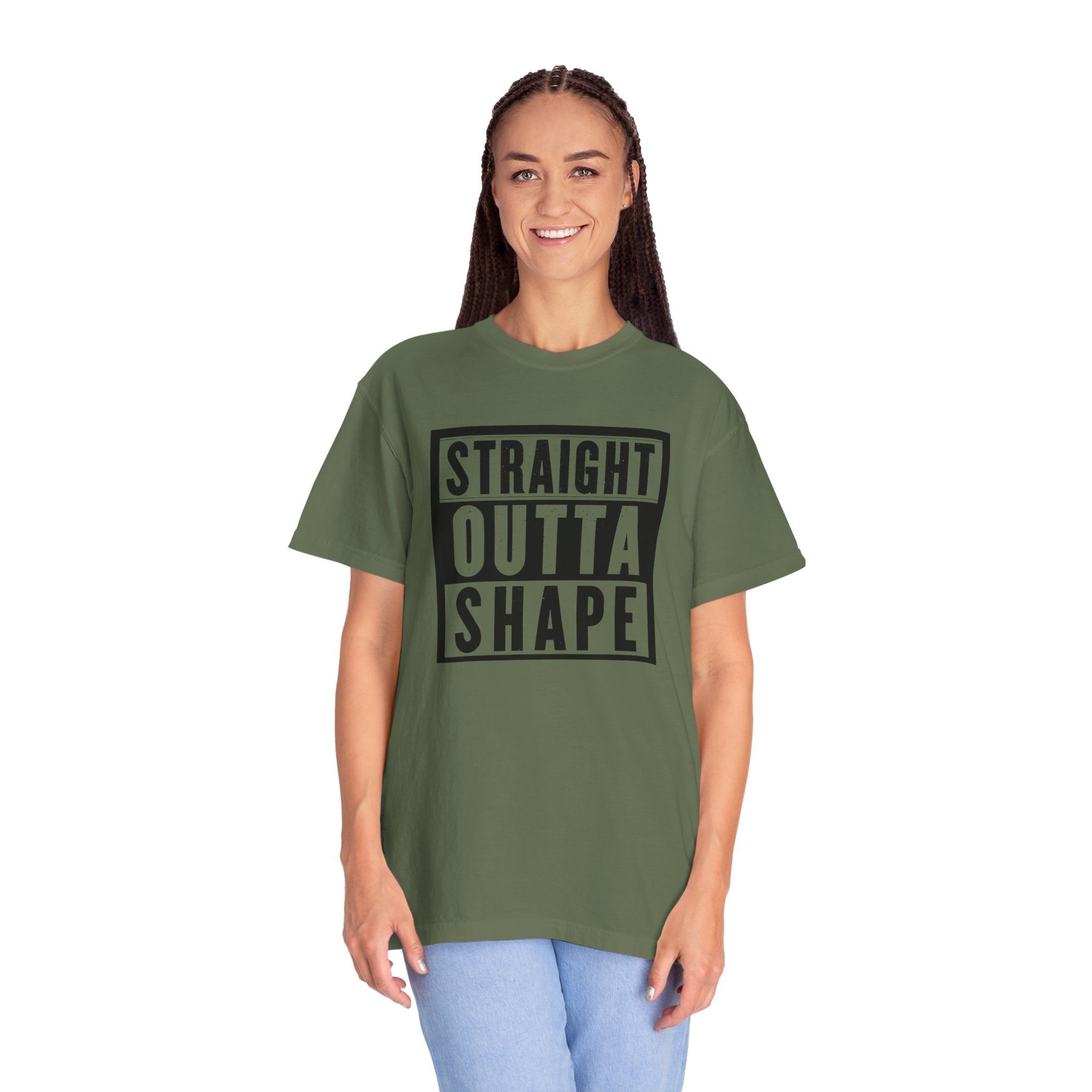 Shape Distorted Unisex Garment-Dyed T-shirt