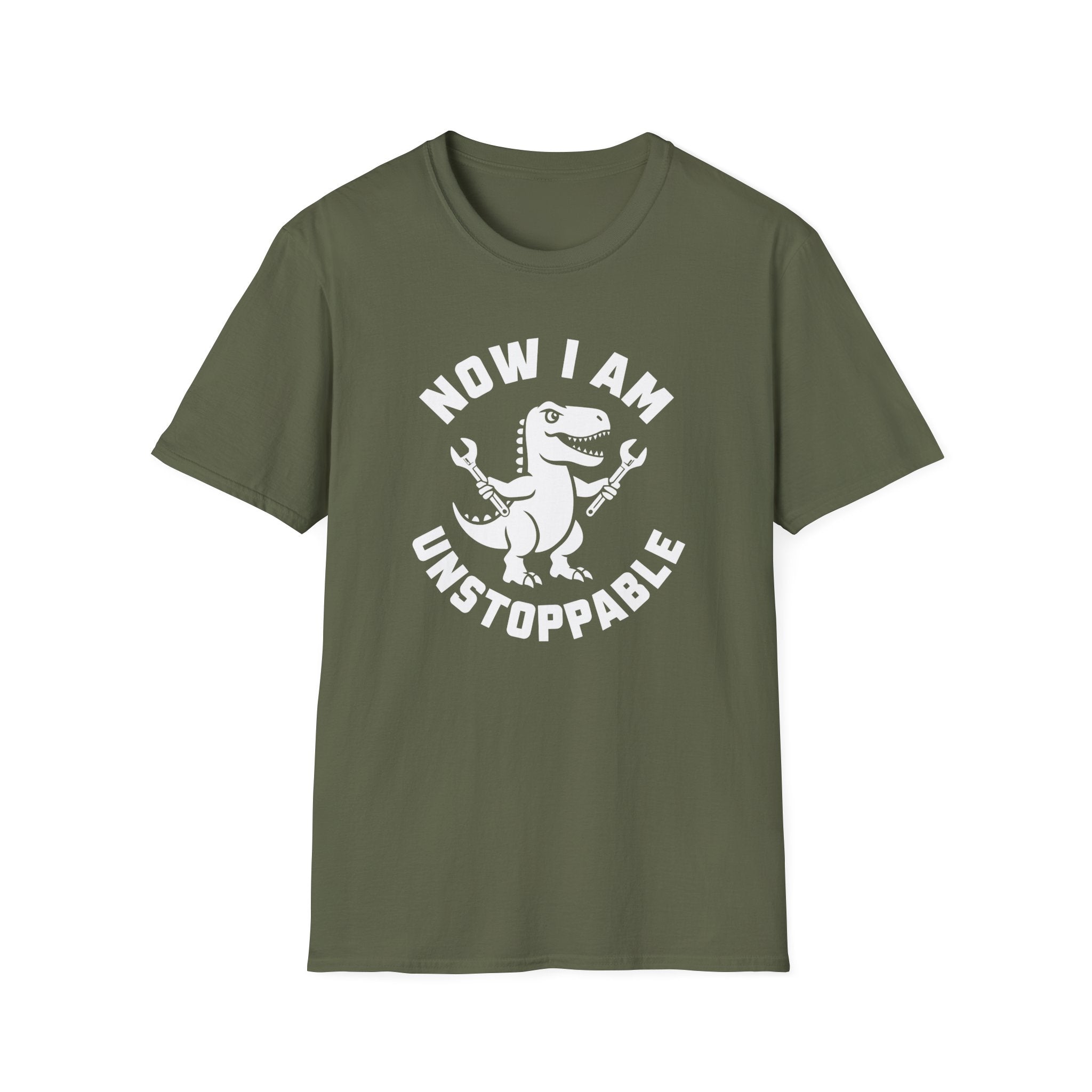 Unstoppable T-Rex T-Shirt – “Now I Am Unstoppable” Dinosaur Tee