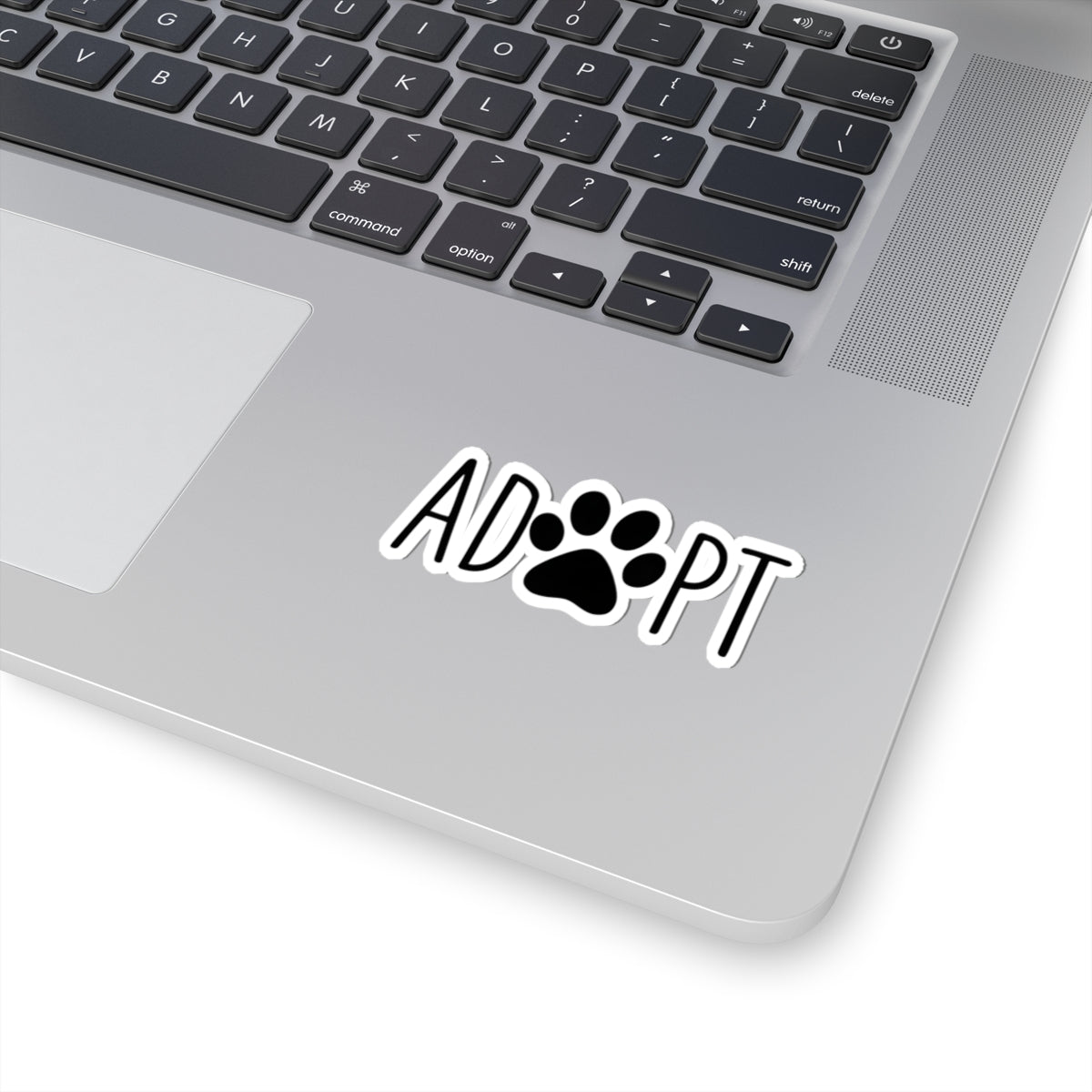 Adopt Paw Print Kiss-Cut Stickers, Dog Lover Decals, Laptop Stickers, Pet Adoption Stickers, Cute Animal Stickers