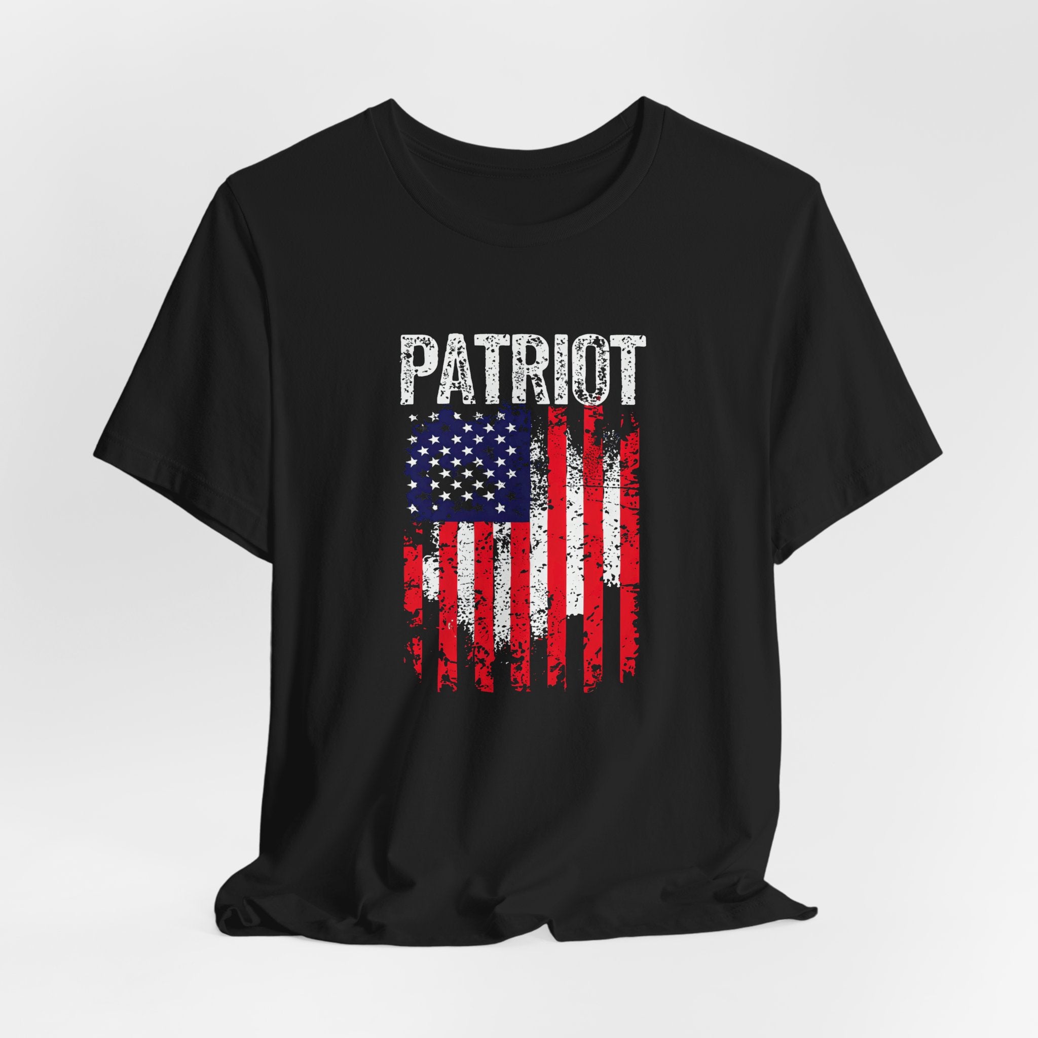 Patriot American Flag Tee — Distressed USA Graphic T‑Shirt