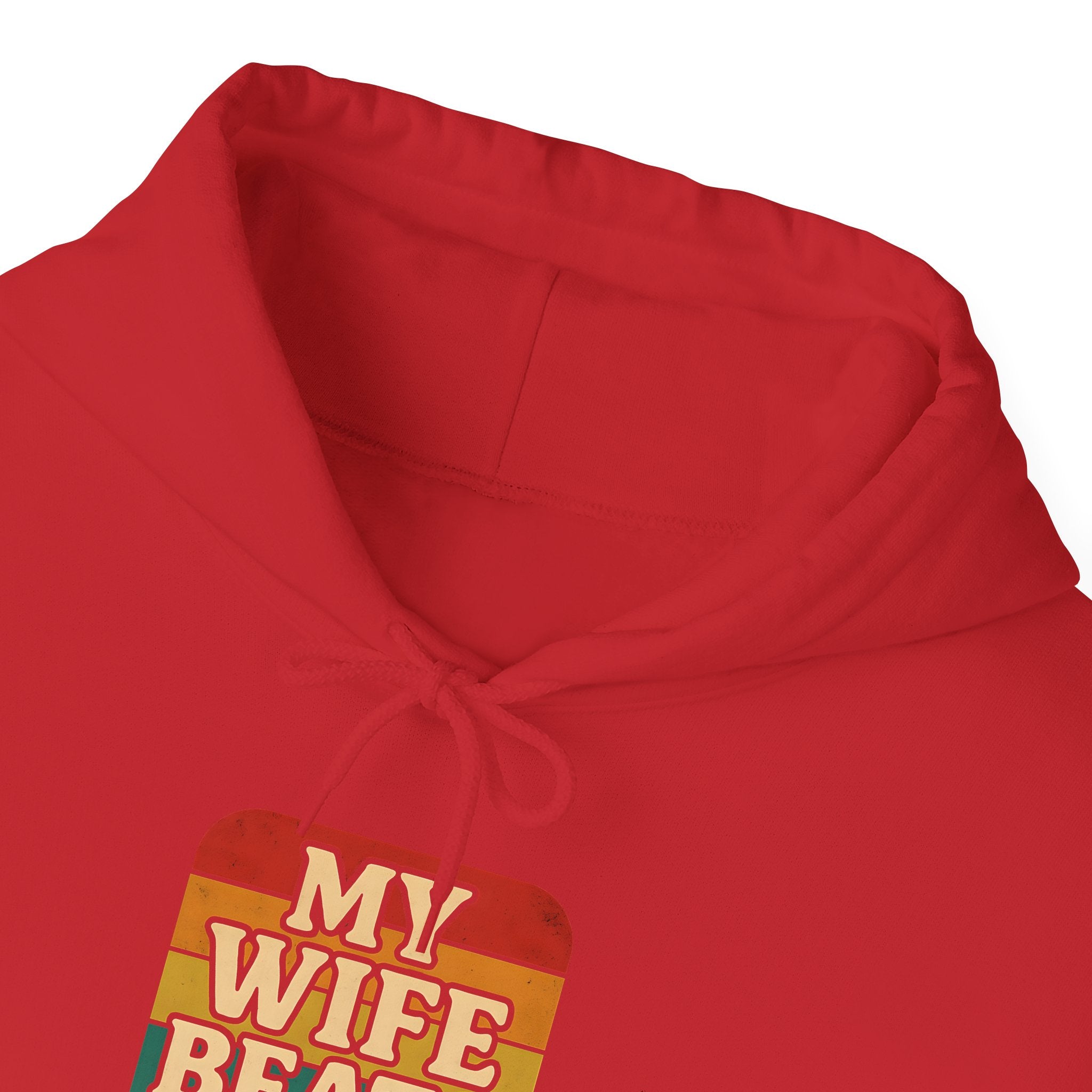 Retro Hoodie - 'My Wife Beats Me' Comfortable Sweatshirt