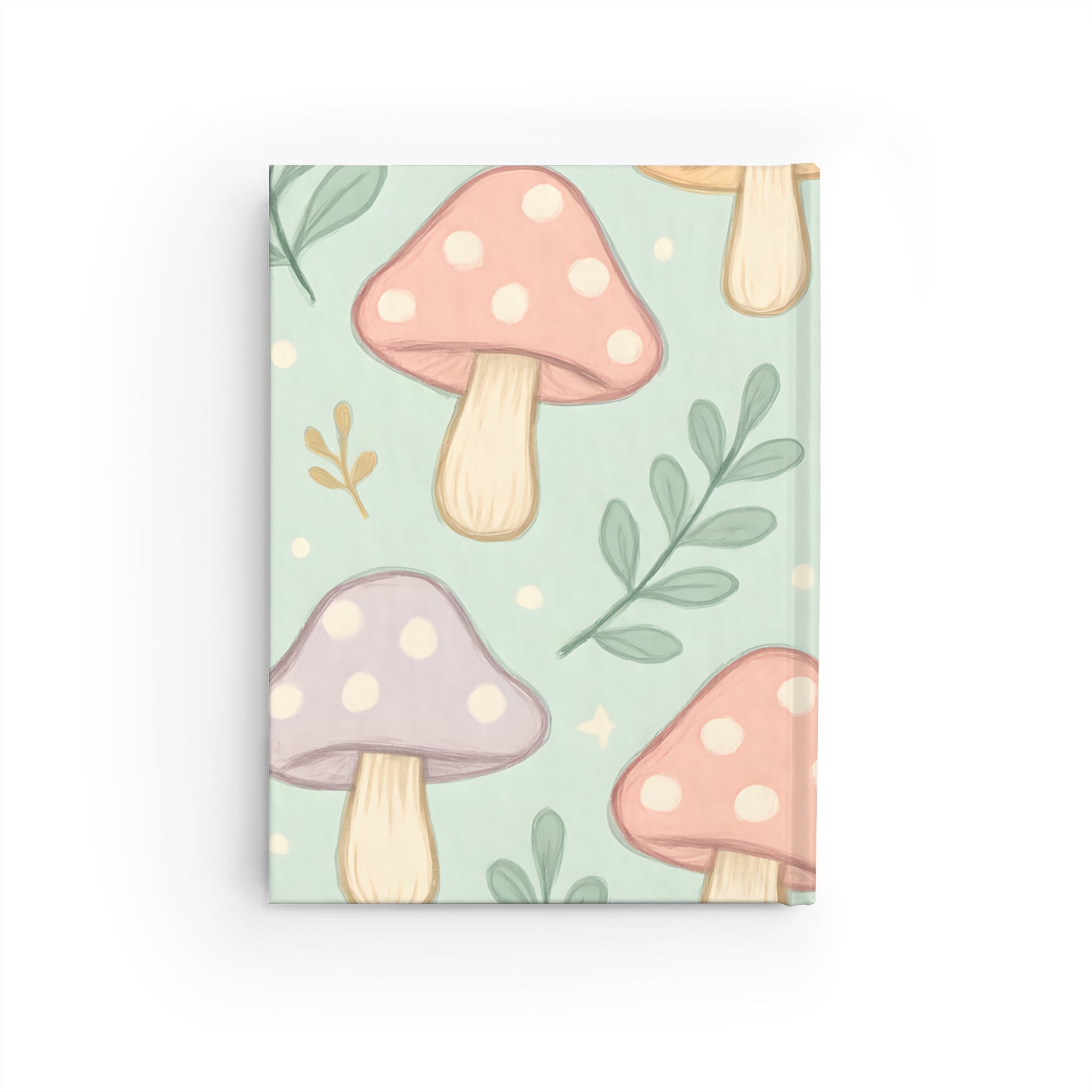 Whimsical Mushroom Journal - Perfect for Nature Lovers, Floral Note-taking, Gift for Creatives, Eco-friendly Stationery