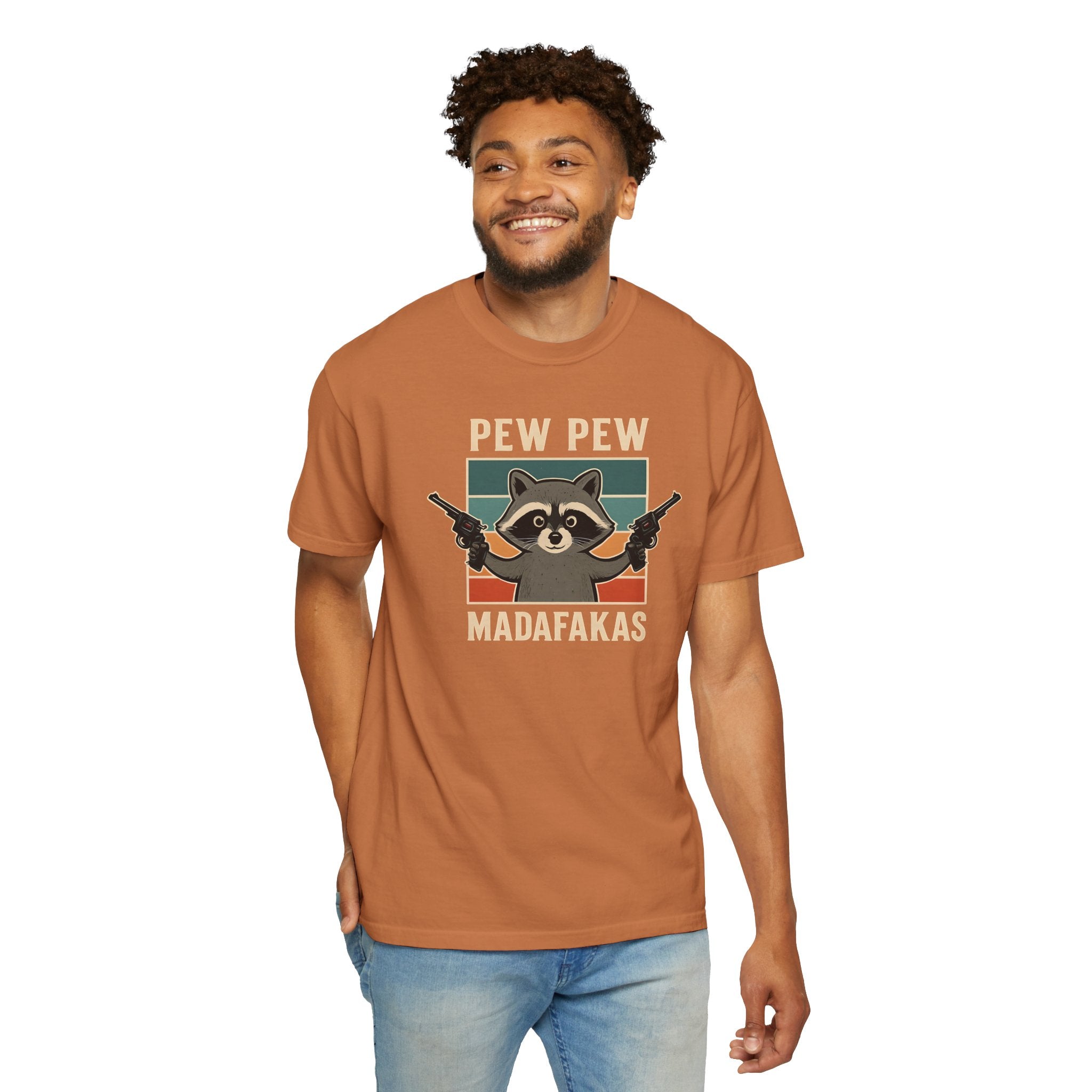 Pew Pew MafaFakas T-Shirt - Fun Unisex Garment-Dyed Tee
