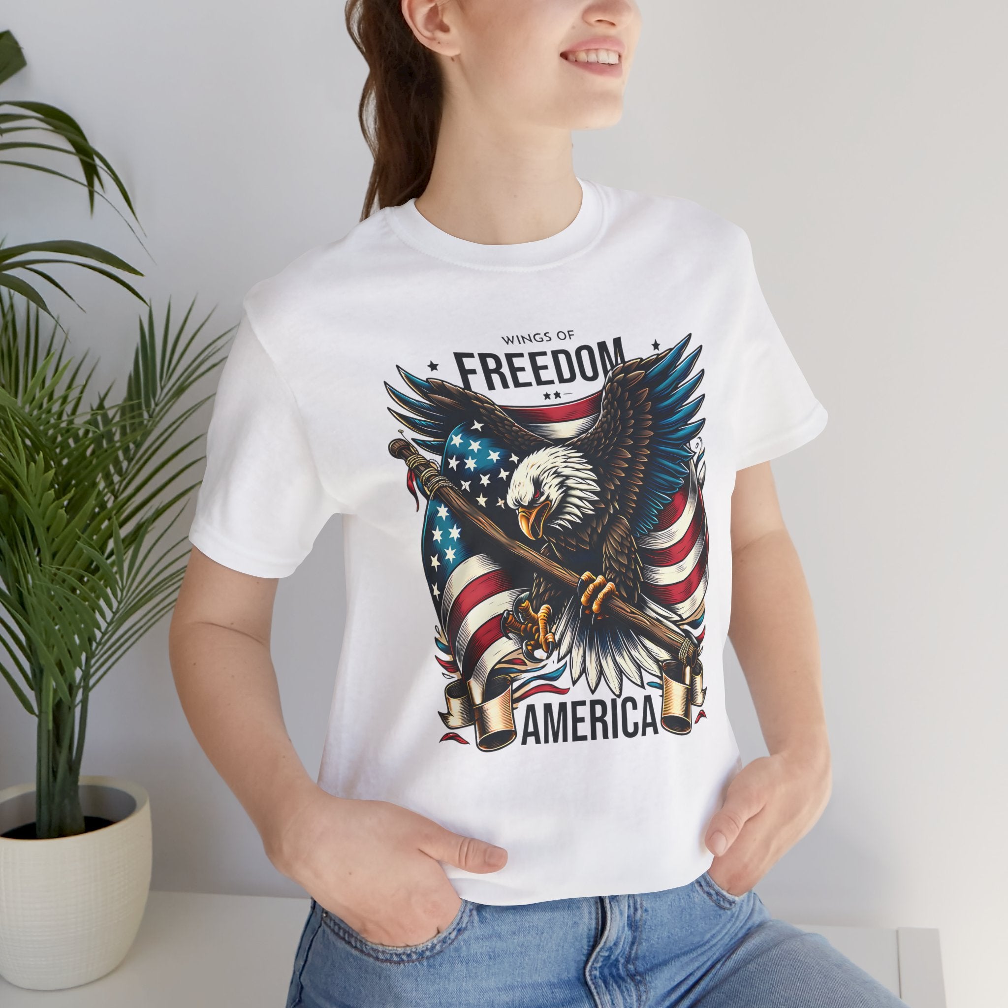 Patriotic Eagle T-Shirt – Freedom America Graphic Tee