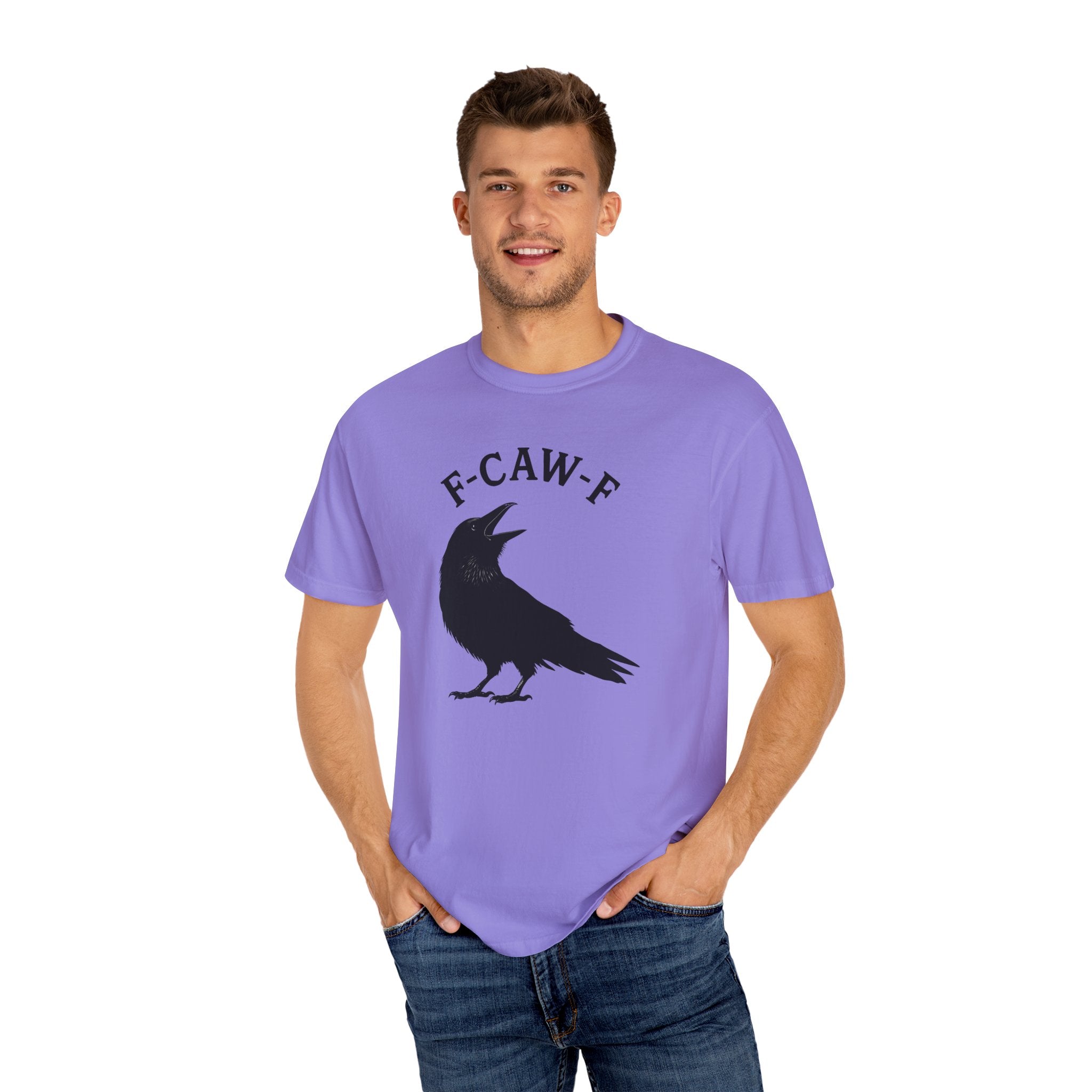 F-Caw-F Unisex Garment-Dyed T-Shirt