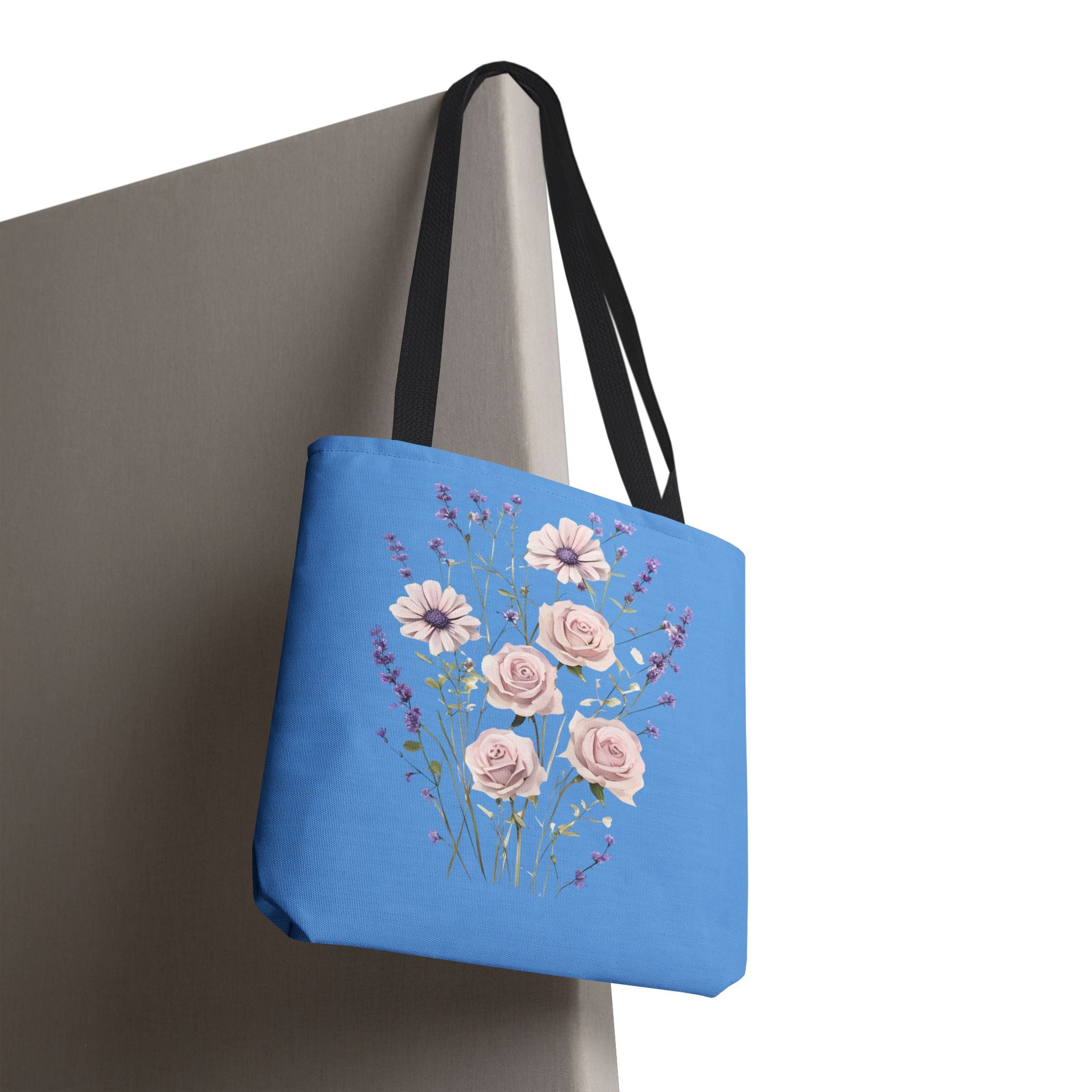 Floral Print Tote Bag - Vibrant Summer Shopping Bag