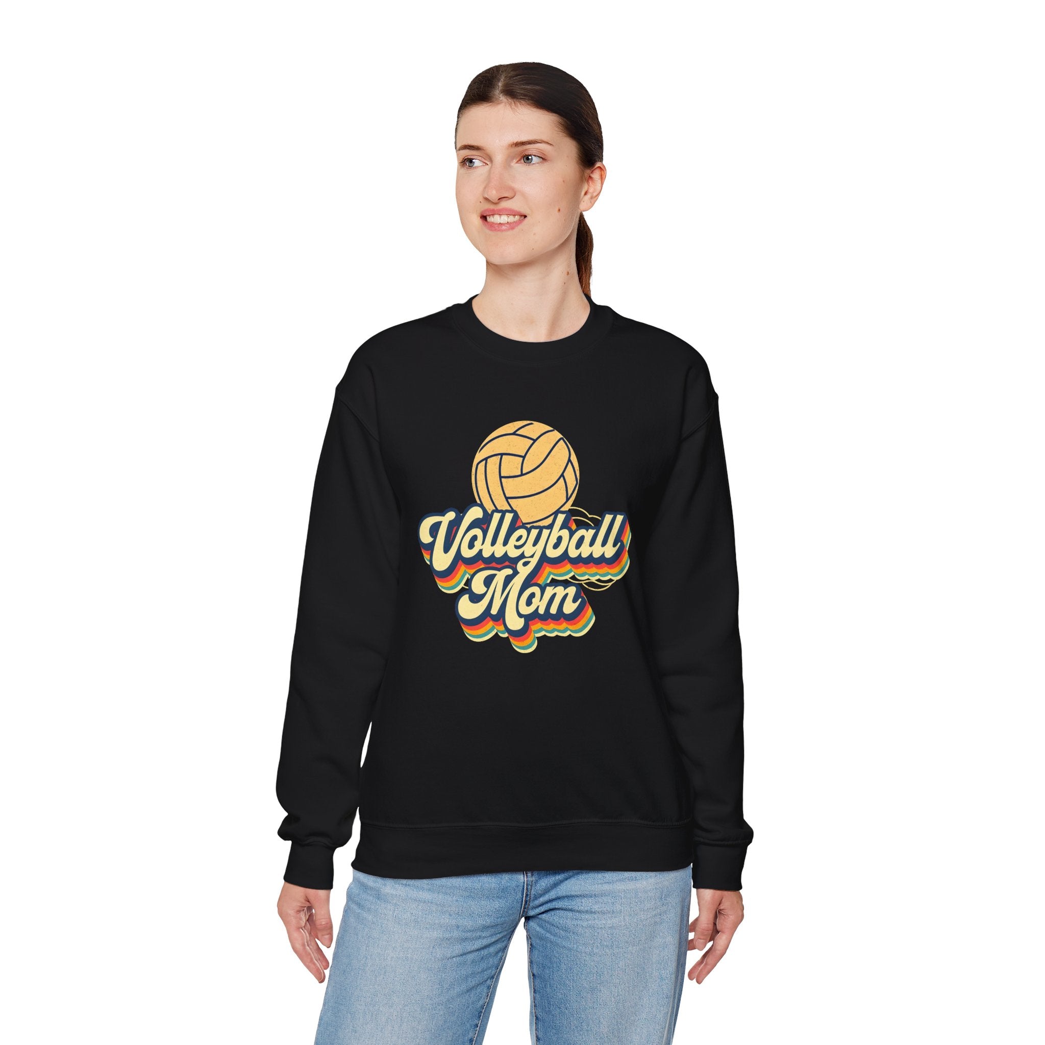 Volleyball Mom Sweatshirt - Cozy Crewneck for Sports Lovers, Gift for Volleyball Moms, Comfortable Athletic Apparel, Perfect for Game [...]