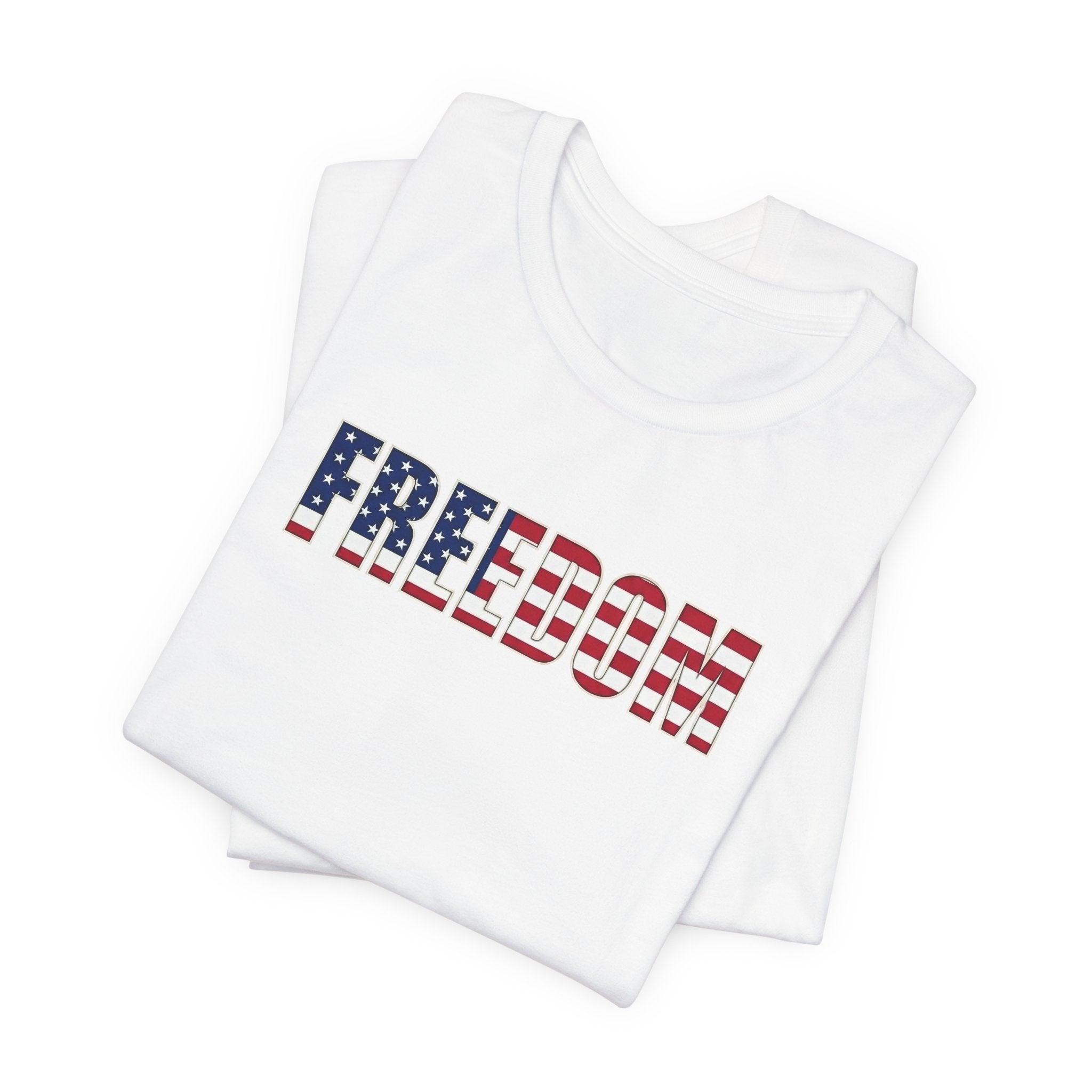 Freedom American Flag Tee — Patriotic 'FREEDOM' Graphic T-Shirt