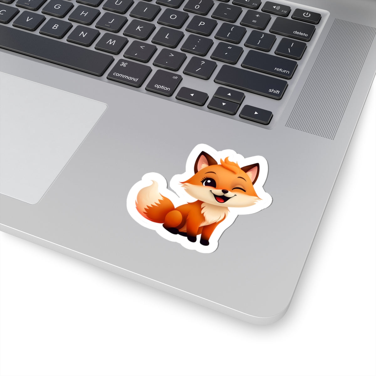 Cute Fox Kiss-Cut Stickers for Laptop, Journals, Crafting, Kids' Gift, Whimsical Decor, Nature Lover's Collection