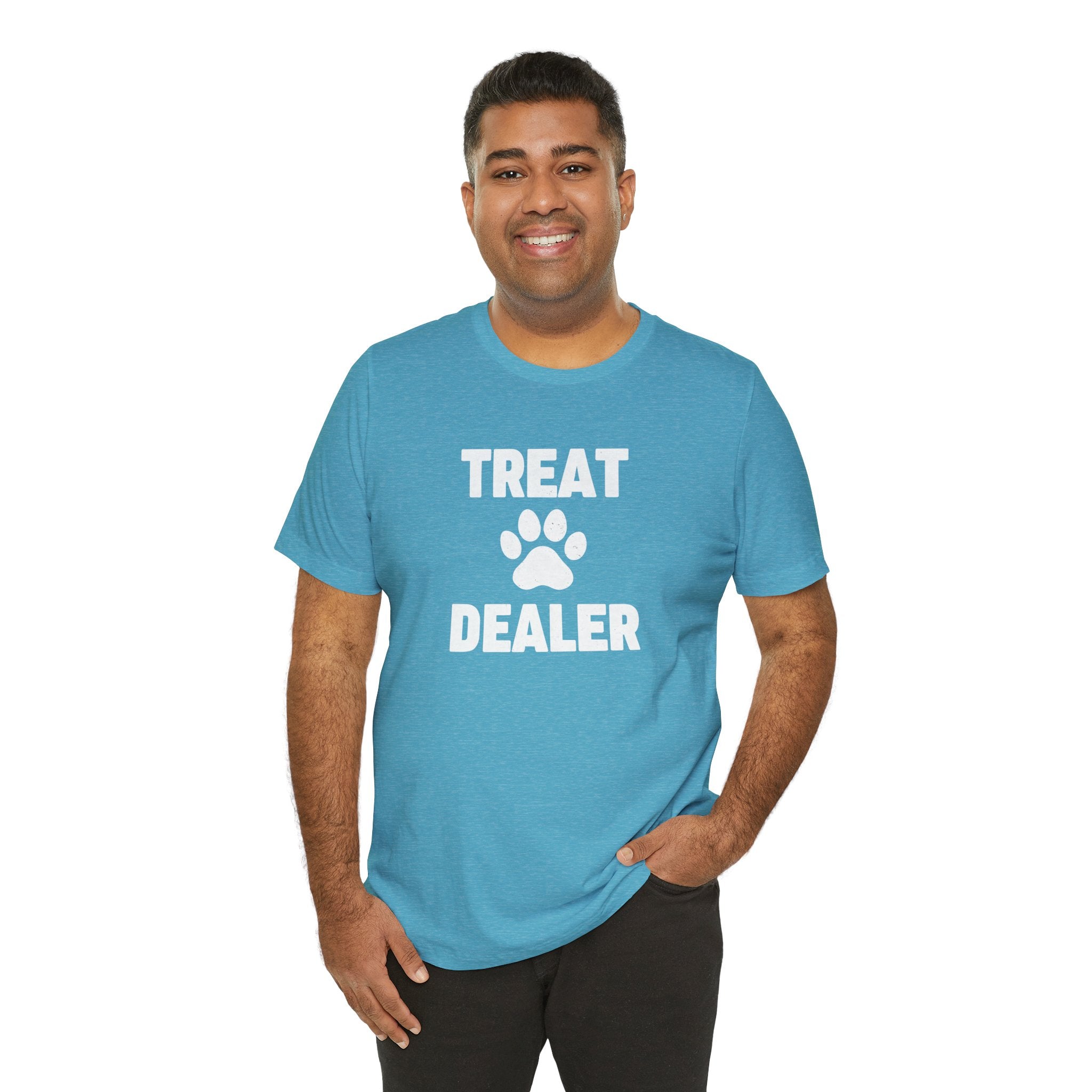 Treat Dealer T-Shirt — Funny Paw Print Tee for Dog Lovers