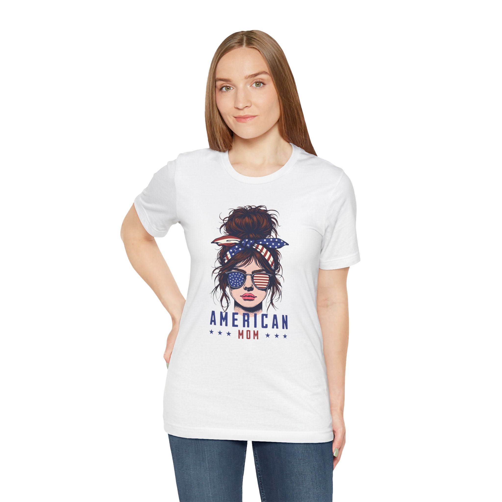 American Mom T-Shirt – Patriotic Mom Graphic Tee