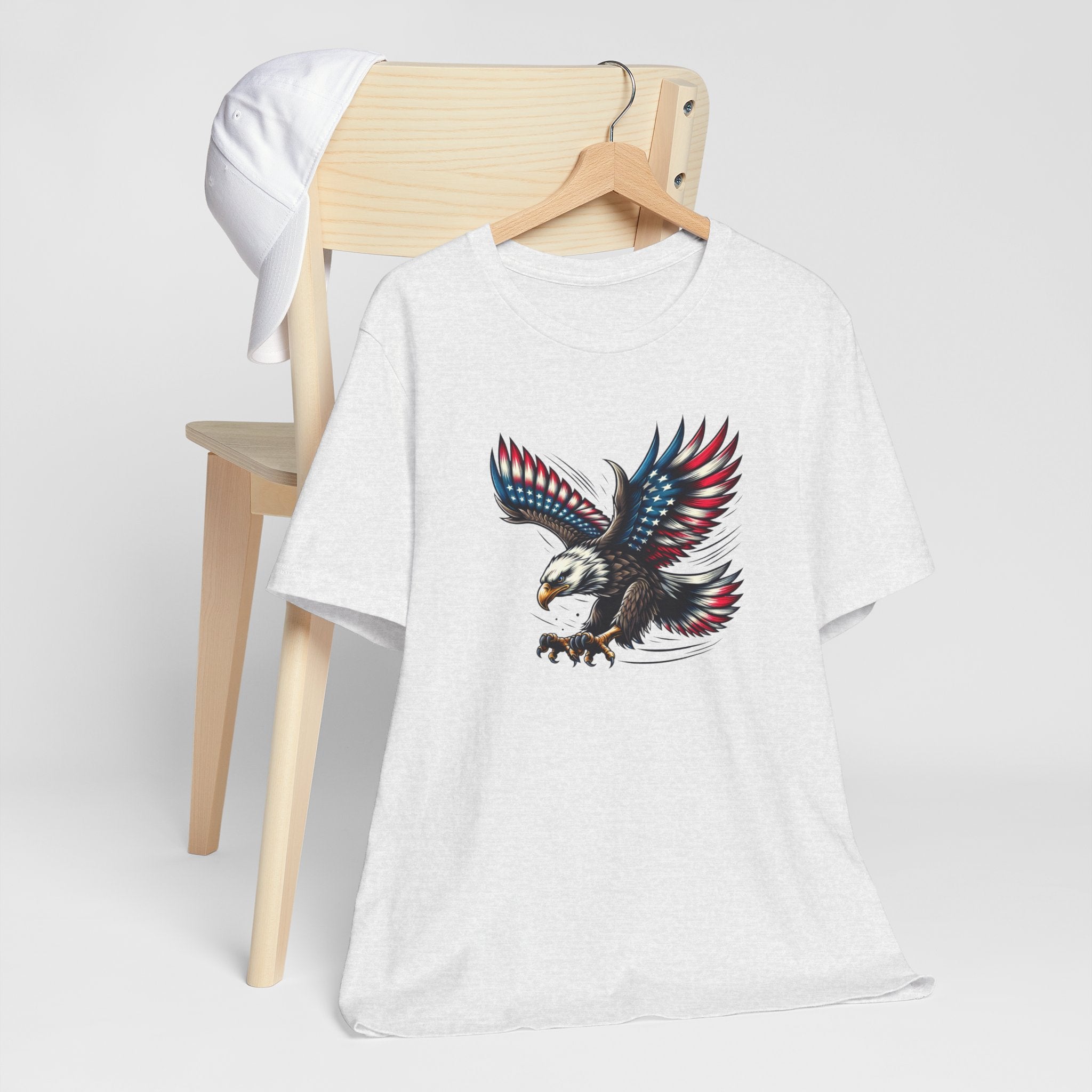 Patriotic Bald Eagle Tee — Red, White & Blue Graphic T-Shirt