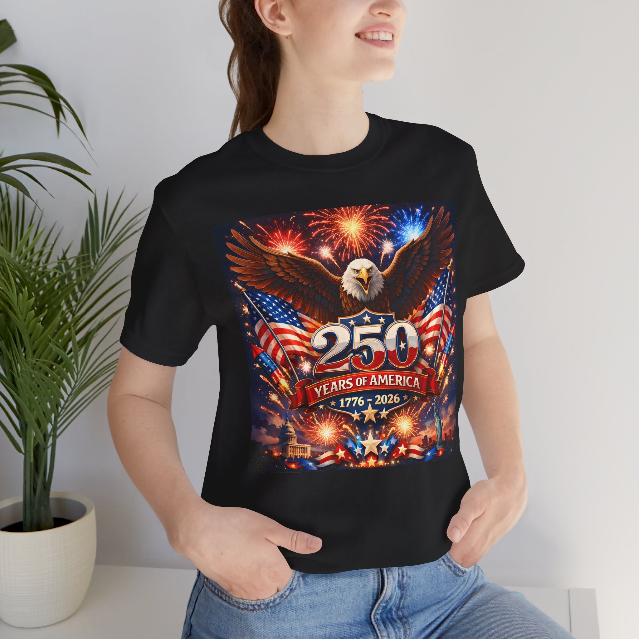 250 Years of America Eagle T-Shirt — 1776–2026 Patriotic Independence Day Tee