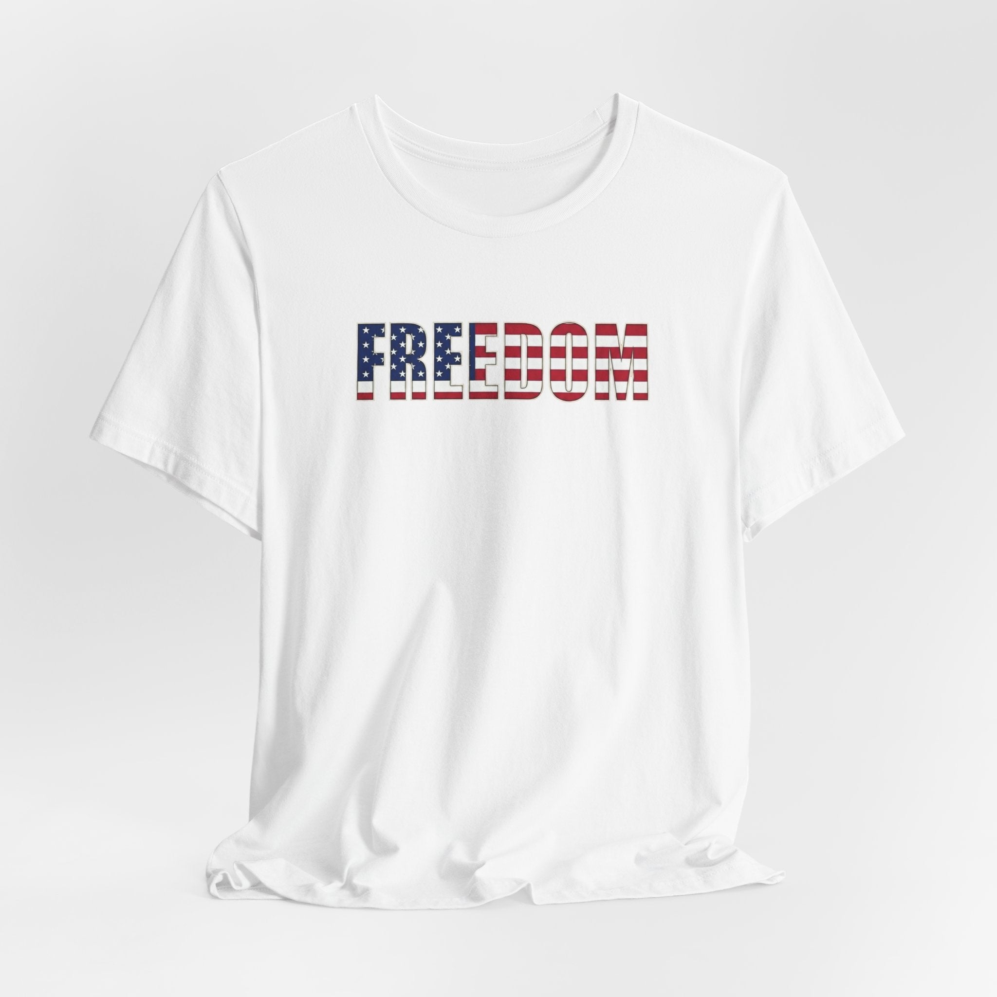 Freedom American Flag Tee — Patriotic 'FREEDOM' Graphic T-Shirt