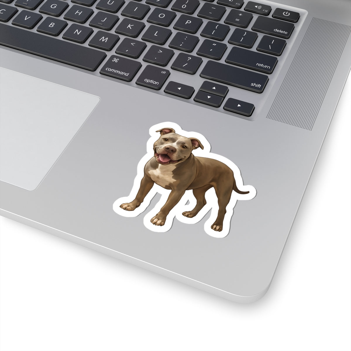 Adorable Pitbull Kiss-Cut Stickers, Pet Lover Gifts, Dog Decor, Laptop Stickers, Cute Dog Art, Animal Enthusiast Merchandise