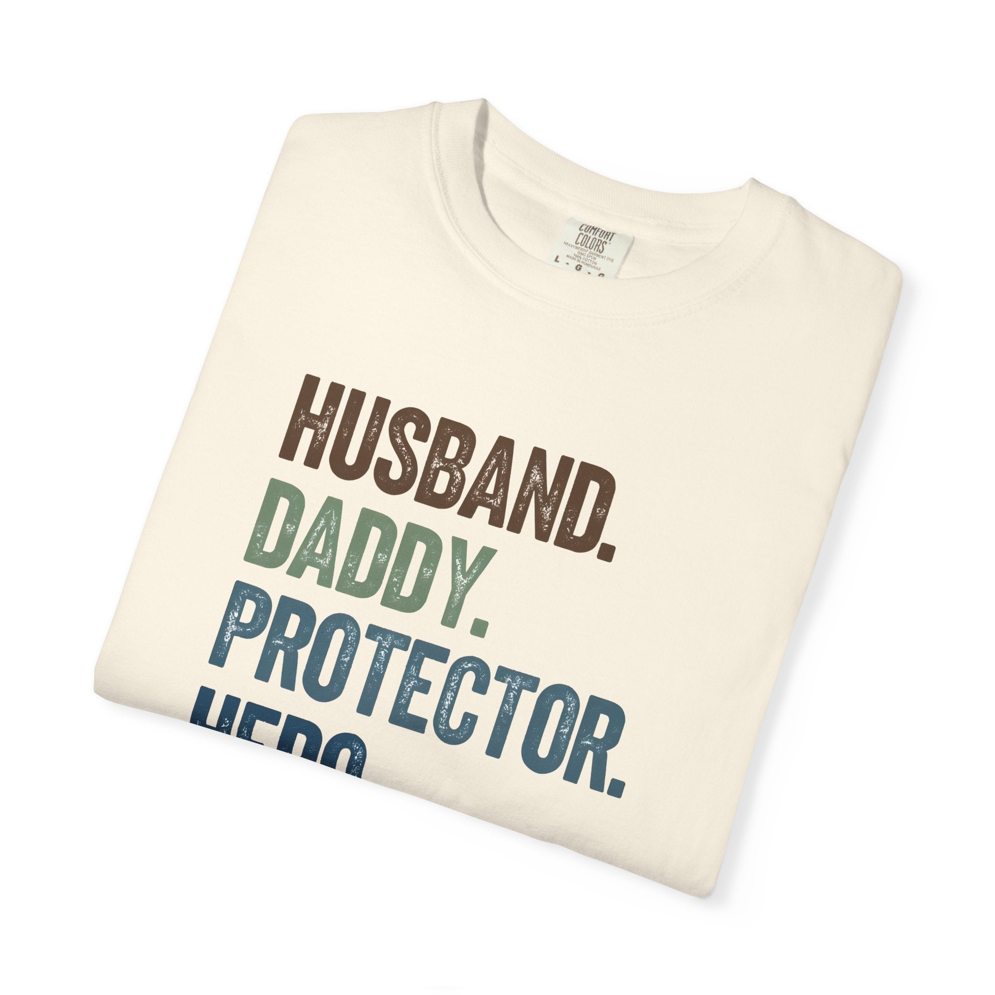 Hero Dad T-shirt, Unisex Garment-Dyed Tee for Fathers, Perfect Father's Day Gift, Casual Wear, Family Celebration