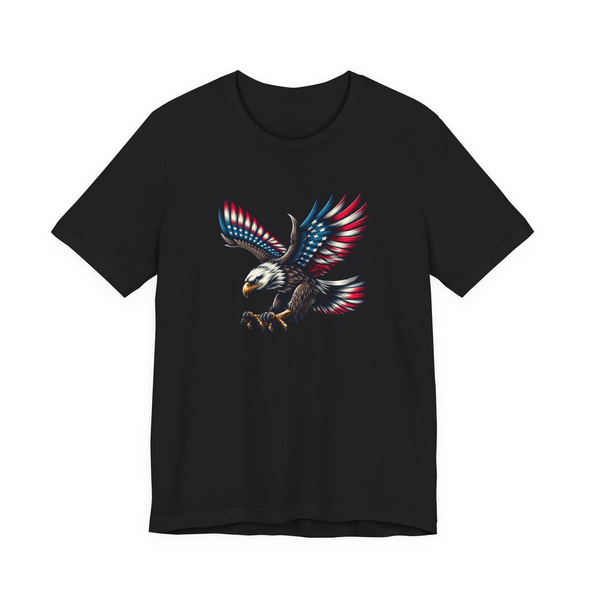 Patriotic Bald Eagle Tee — Red, White & Blue Graphic T-Shirt