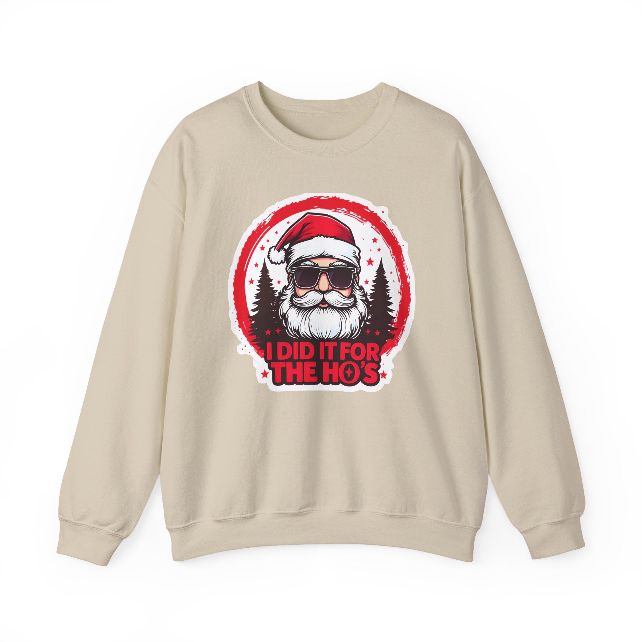 Funny Christmas Sweatshirt, Santa Graphic Crewneck, Holiday Gift for Him/Her, Festive Apparel for Parties, Winter Wear