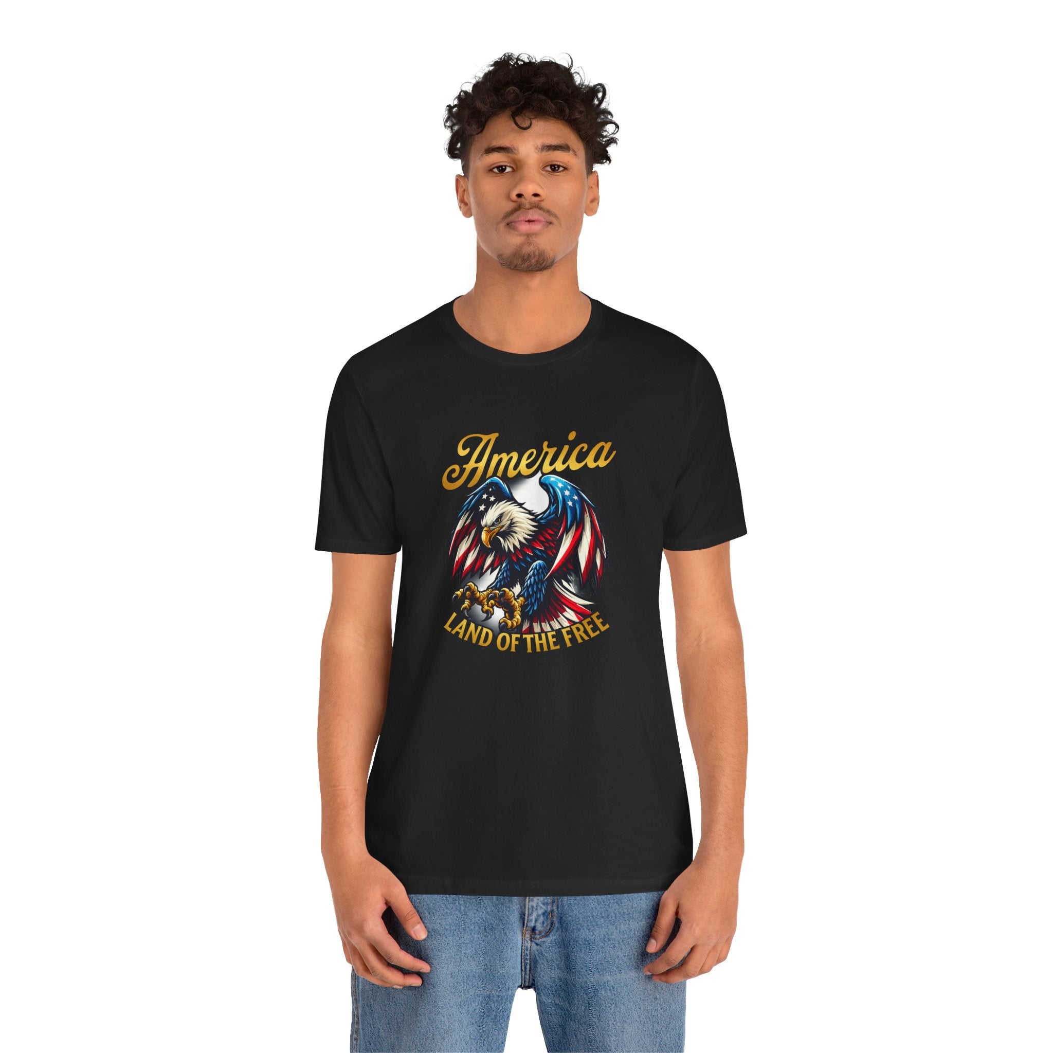 America Eagle T-Shirt – Land of the Free Patriotic Tee
