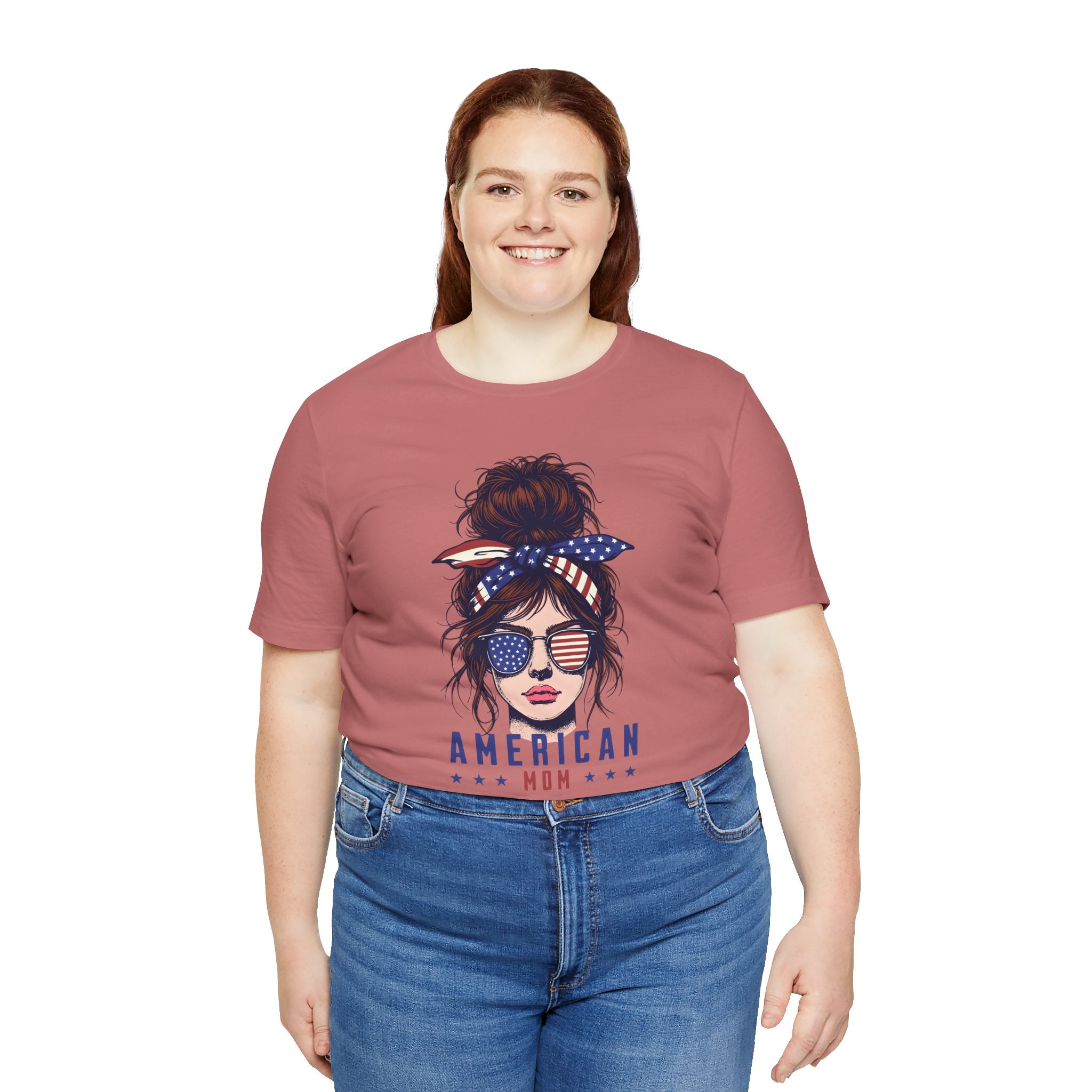 American Mom T-Shirt – Patriotic Mom Graphic Tee