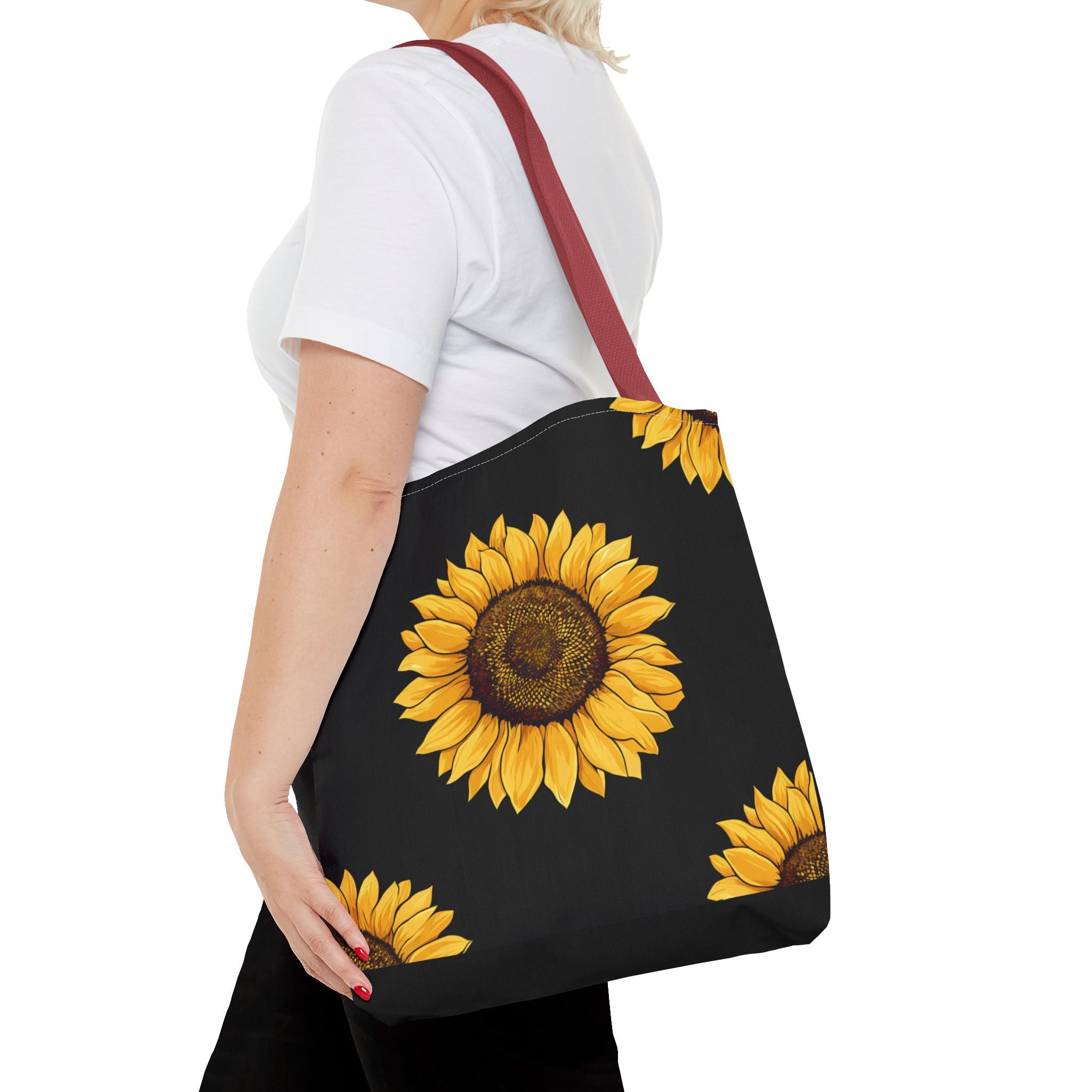 Sunflower Pattern Tote Bag – Stylish Eco-Friendly Carryall
