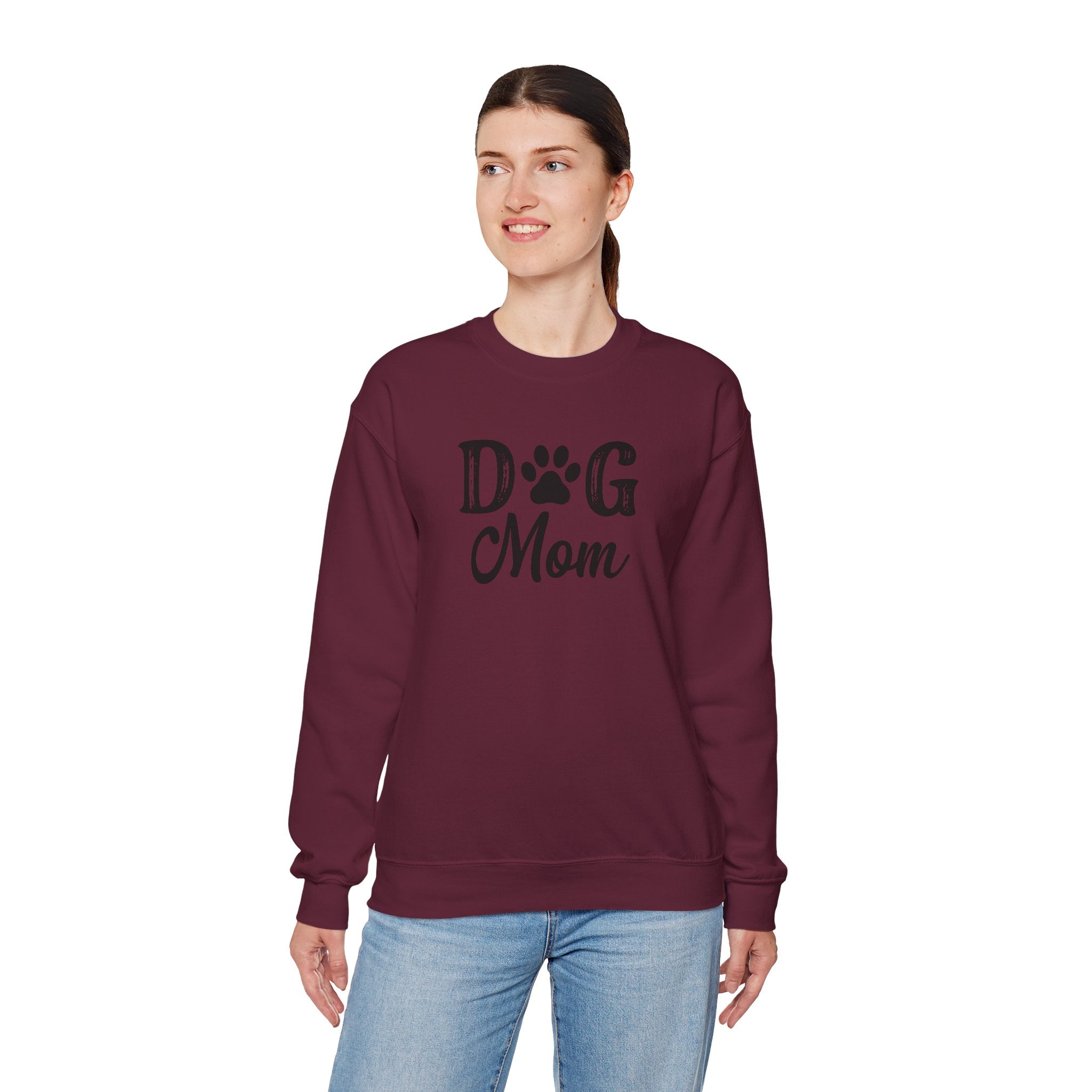 Dog Mom Crewneck Sweatshirt - Cozy Gift for Pet Lovers