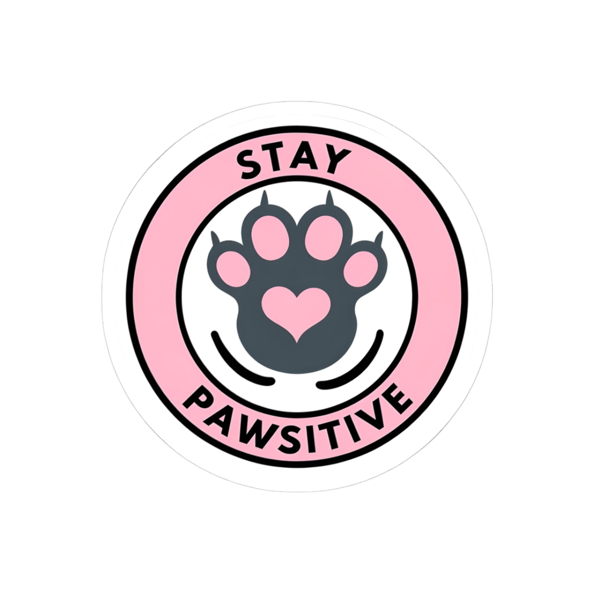Stay Pawsitive Stickers, Cute Pet Lovers Gift, Laptop Decal, Dog Lover Decor, Positive Vibes Stickers, Animal Rescue Support