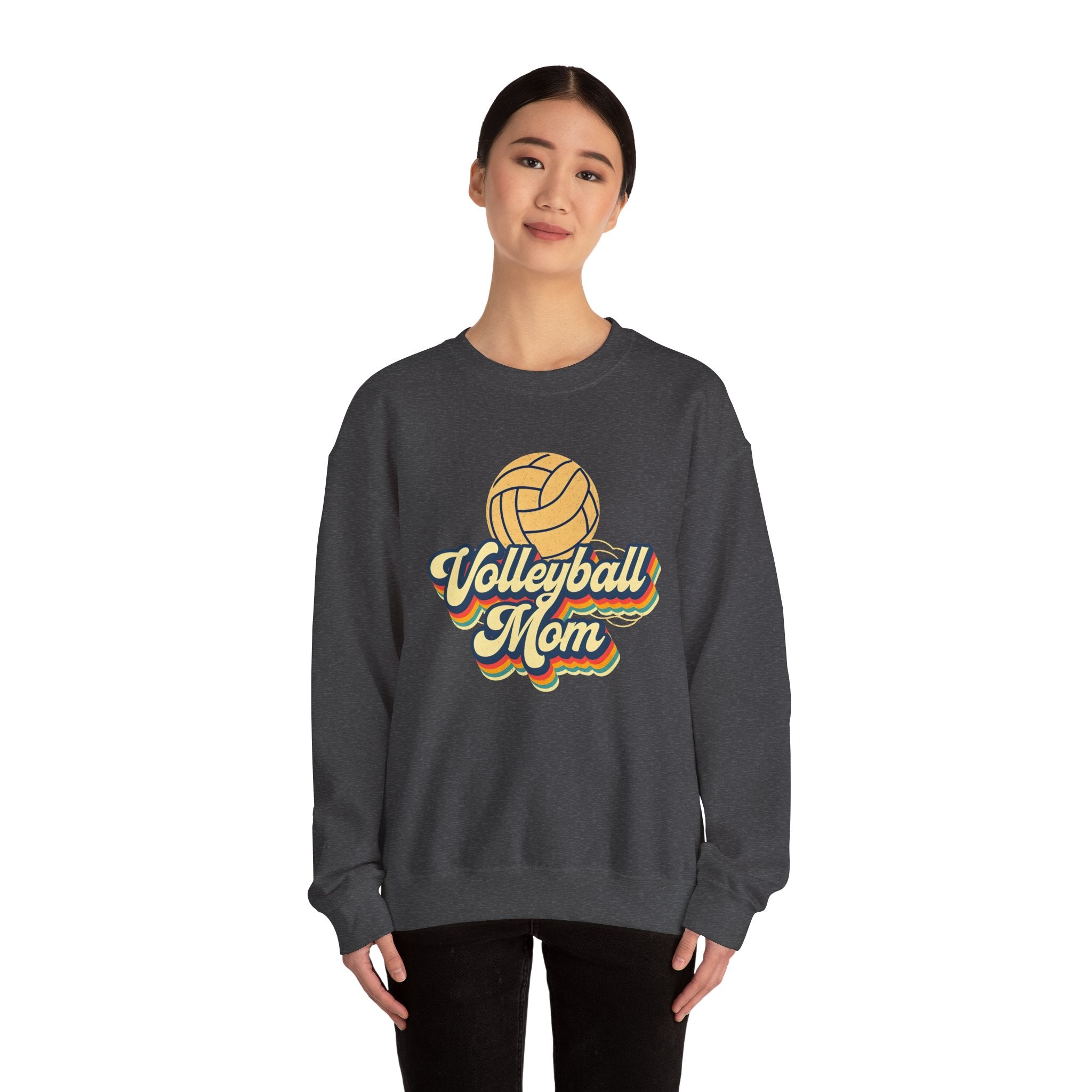 Volleyball Mom Sweatshirt - Cozy Crewneck for Sports Lovers, Gift for Volleyball Moms, Comfortable Athletic Apparel, Perfect for Game [...]