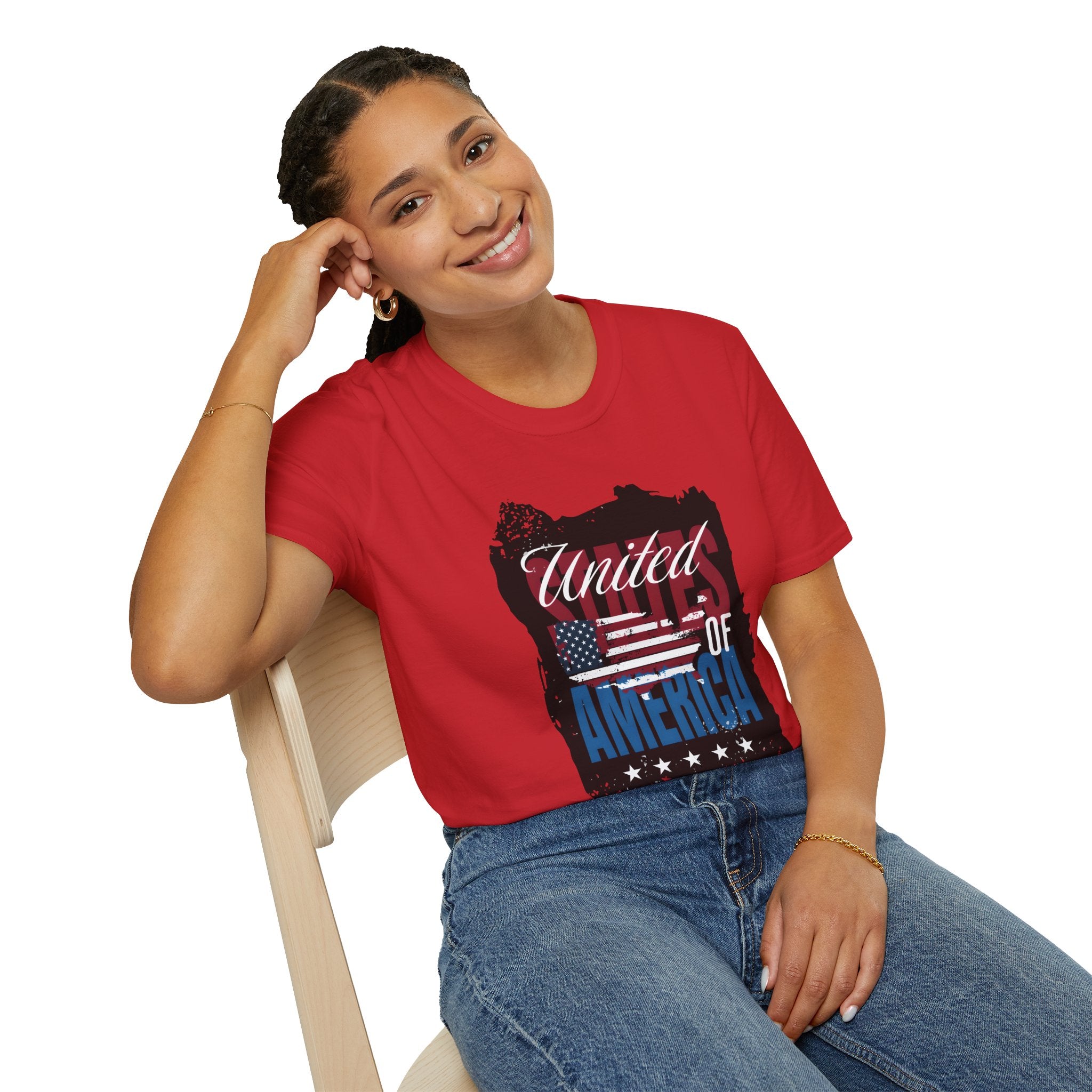 United We Stand T-Shirt — American Flag "United of America" Patriotic Tee for 4th of July