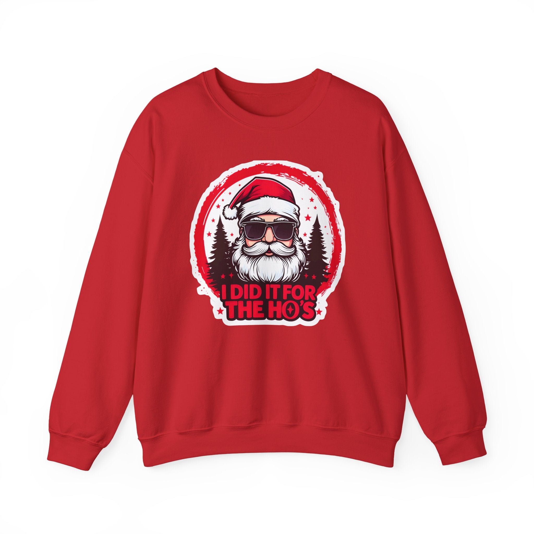 Funny Christmas Sweatshirt, Santa Graphic Crewneck, Holiday Gift for Him/Her, Festive Apparel for Parties, Winter Wear