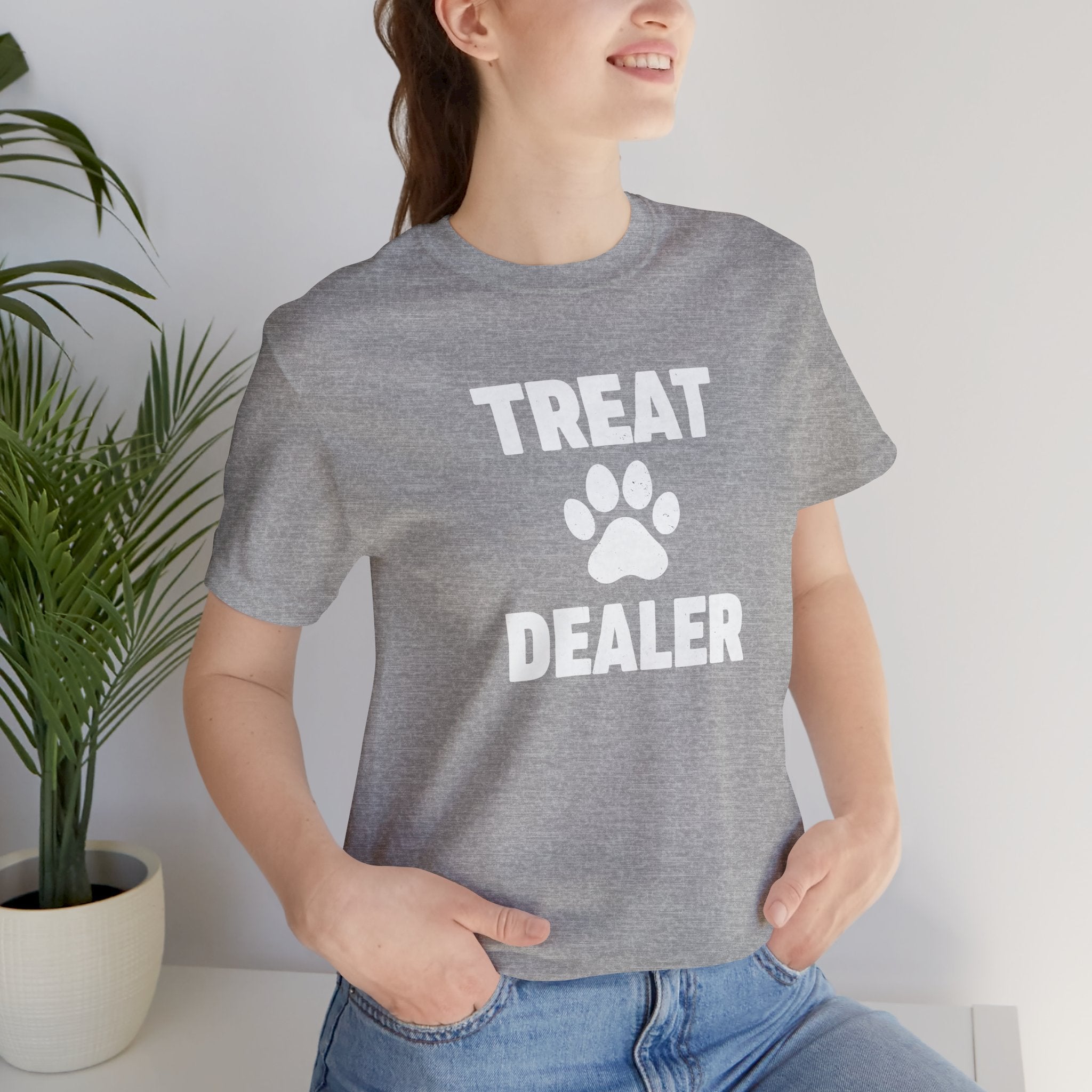 Treat Dealer T-Shirt — Funny Paw Print Tee for Dog Lovers